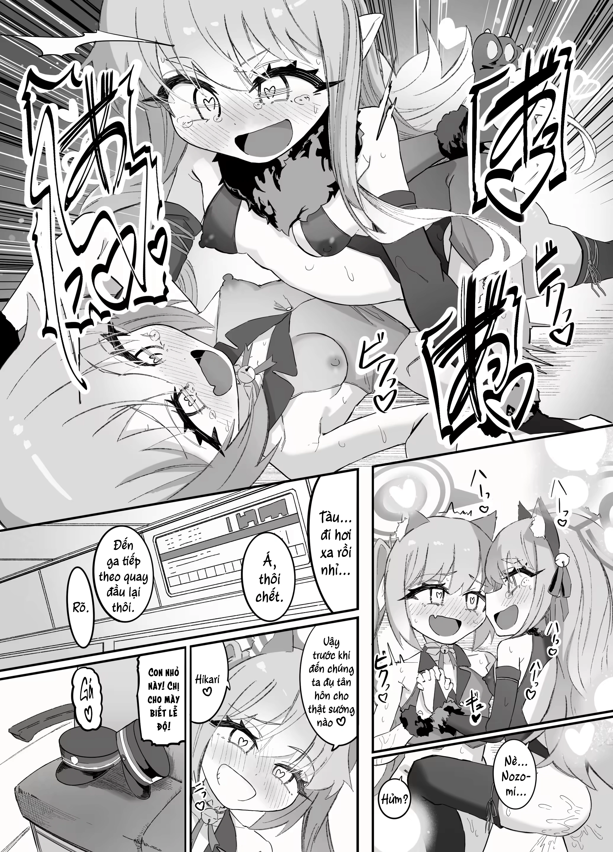 HentaiVN.net - Ảnh 42 - Nozomi Hikari & Đoàn Tàu Yuri Xình Xịch - Oneshot: Sếch Bùng Lổ
