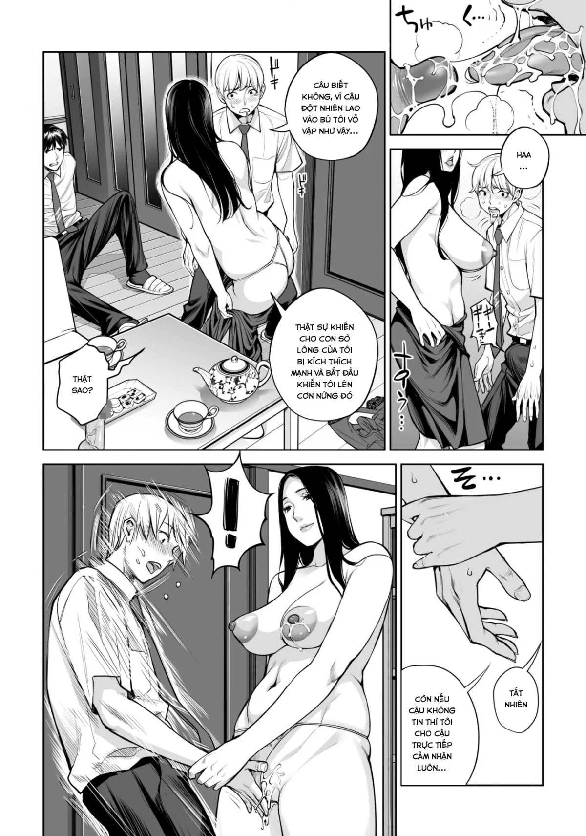 HentaiVN.net - Ảnh 41 - Kurokami Onna no Fudeoroshi ~Himitsu no Heya de Nakadashi Sasete Ageru wa~ - Oneshot