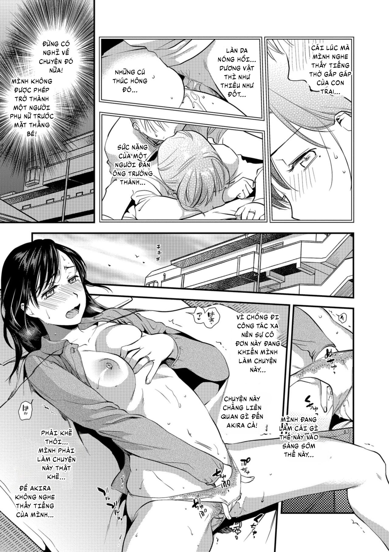 HentaiVN.net - Ảnh 42 - Hatsujou Boshi-Okaasan wa Shinpaisei - Chap 1