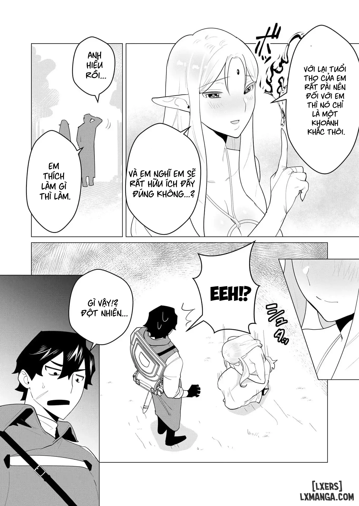 HentaiVN.net - Ảnh 42 - Vị Anh Hùng Muốn “Vợ Người Ta” Làm Phần Thưởng - Chap 1 : Dũng sĩ x Elf