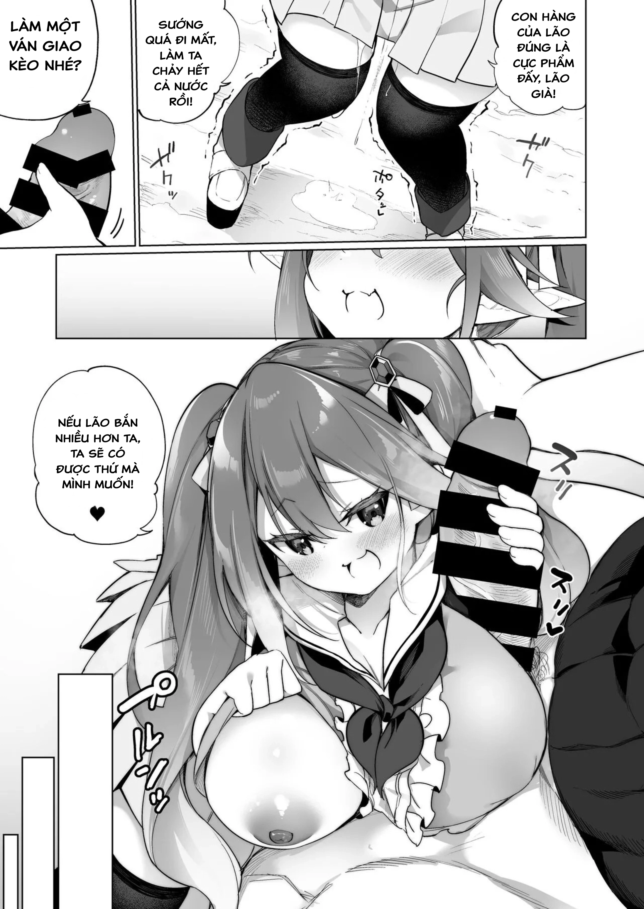 HentaiVN.net - Ảnh 3 - Tên Thủ Lĩnh Cướp Hóa Thành Một Bé Elf Hư Hỏng 2 – Thuốc Elf hóa (Phần 3) - Oneshot
