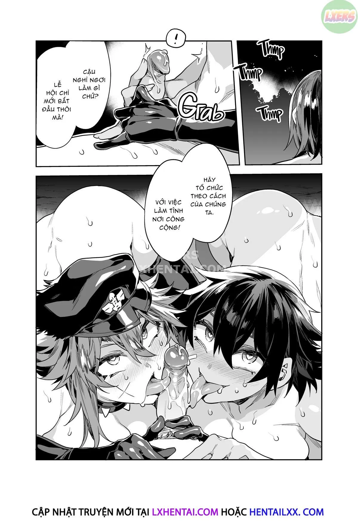 HentaiVN.net - Ảnh 32 - Teisou Kannen Zero No Onna Tomodachi - Chap 5 at the Summer Festival