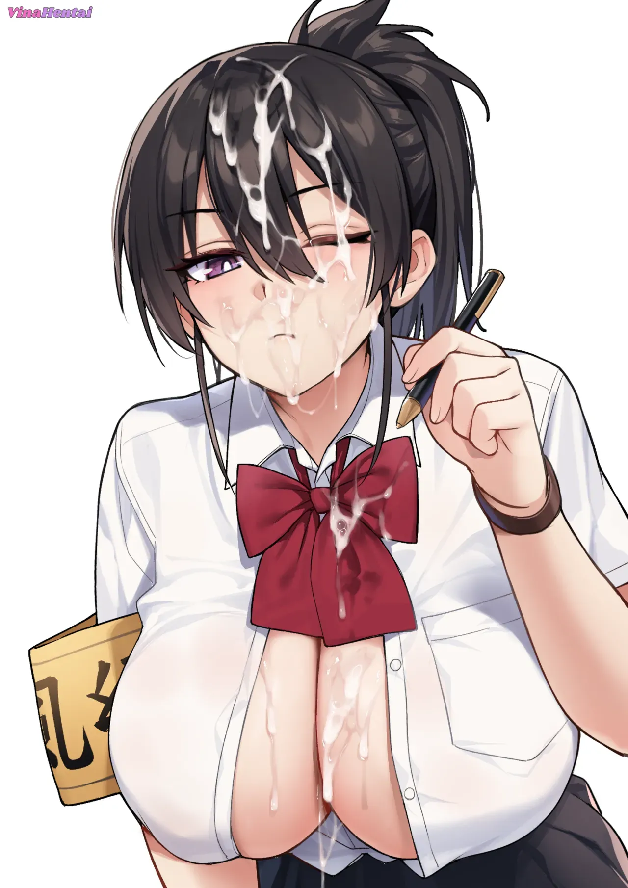 HentaiVN.net - Ảnh 43 - Atarashii Fuuki Iinchou wa Kyonyuu Sugiru Ken - Phần 1 - Full 4 chap