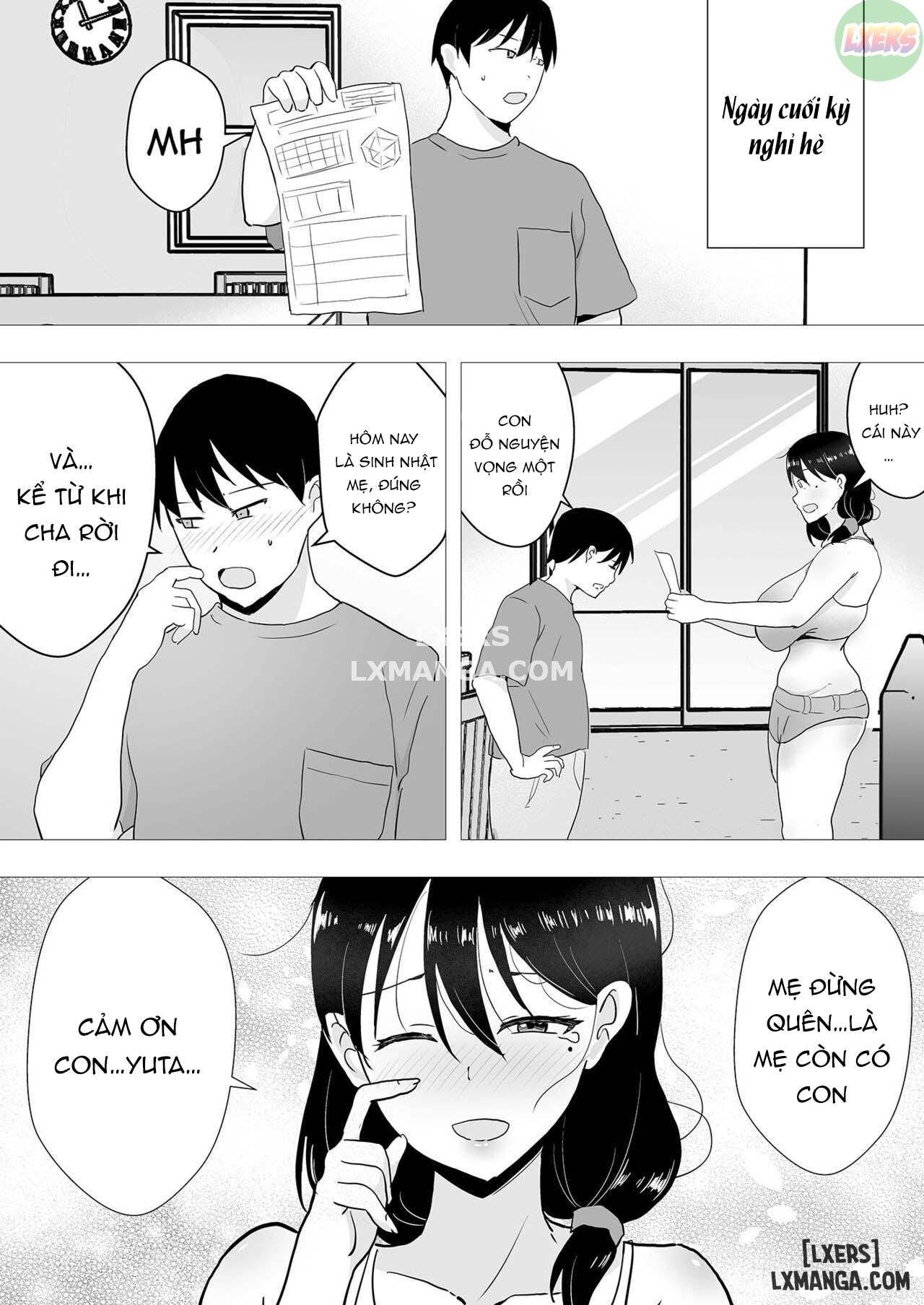 HentaiVN.net - Ảnh 42 - TomoKano Kaa-chan~ Daisuki na Ore no Hahaoya wa Aho na Shinyuu no Kanojo~ [My Mom Is My Friend's Girlfriend] - Chapter 2 END