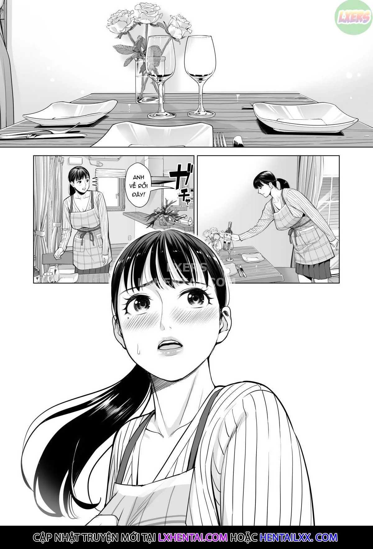 HentaiVN.net - Ảnh 43 - A Housewife Stolen By A Coworker Besides Her Blackout Drunk Husband [Tsukiyo No Midare Zake (Zenpen) Moonlit Intoxication; Tsukiyo No Midare Zake (Kouhen) Moonlit Intoxication] - Chap 3
