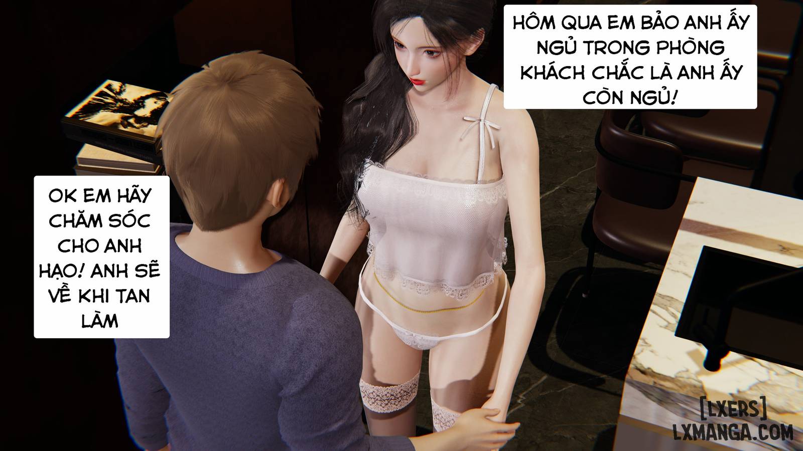 HentaiVN.net - Ảnh 44 - Ngủ cùng vợ thằng bạn - Chương 2