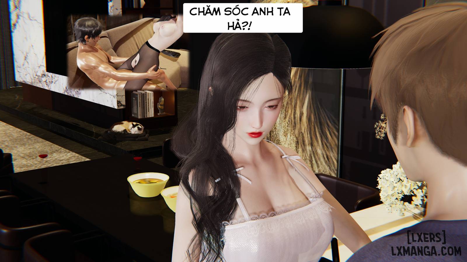 HentaiVN.net - Ảnh 45 - Ngủ cùng vợ thằng bạn - Chương 2