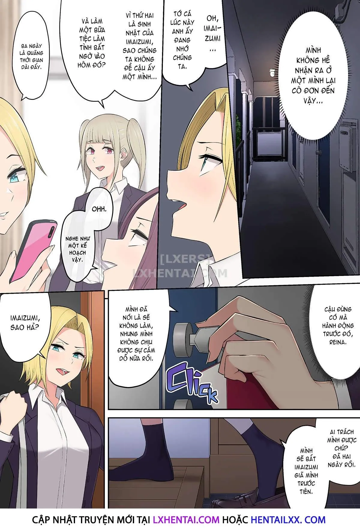HentaiVN.net - Ảnh 45 - Imaizumi đưa cả bầy Gyaru về nhà mình - Chap 3