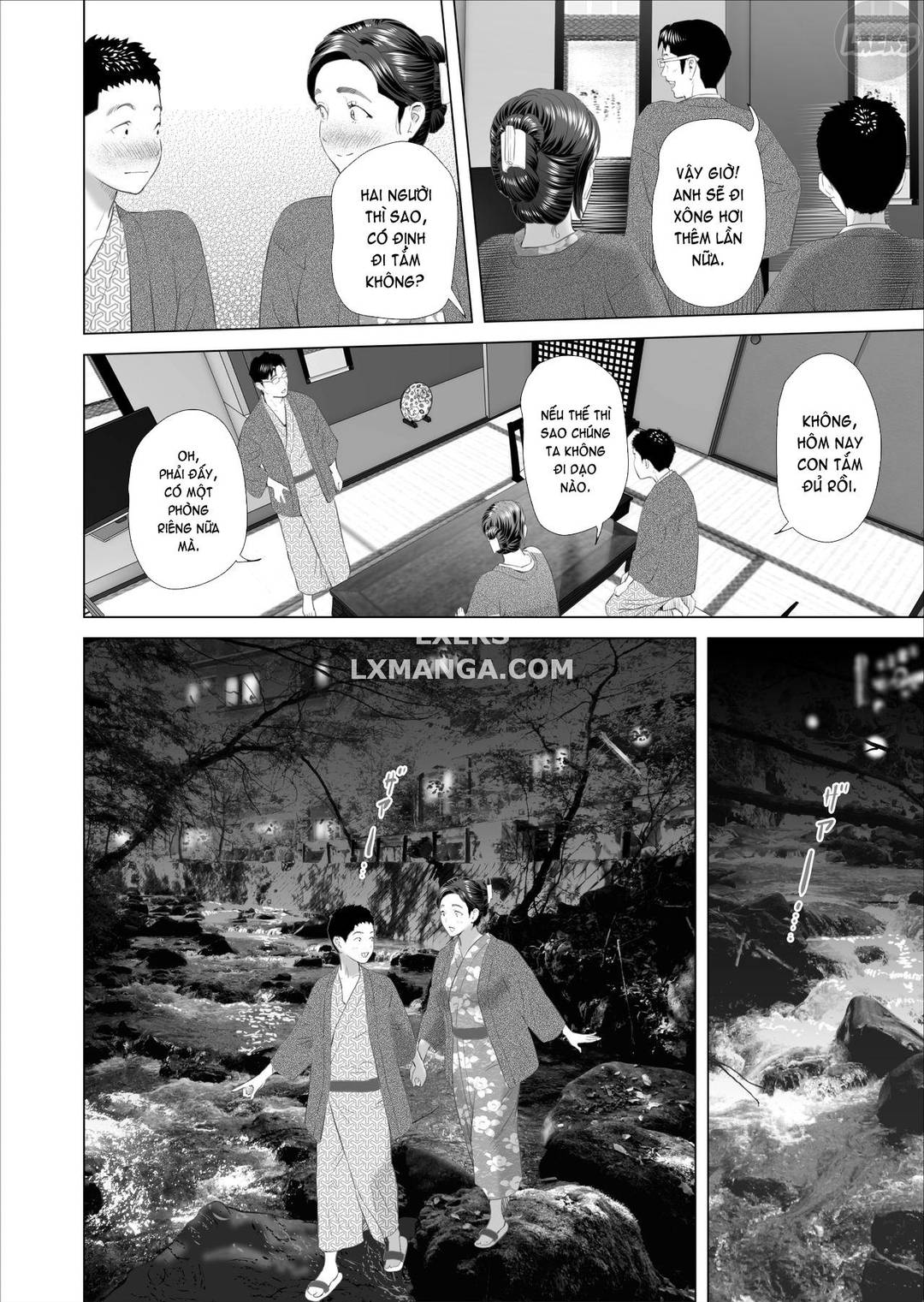 HentaiVN.net - Ảnh 48 - Kinjo Yuuwaku Musuko ni Otto no Soba de Dakareru Haha Hen - Chap 2