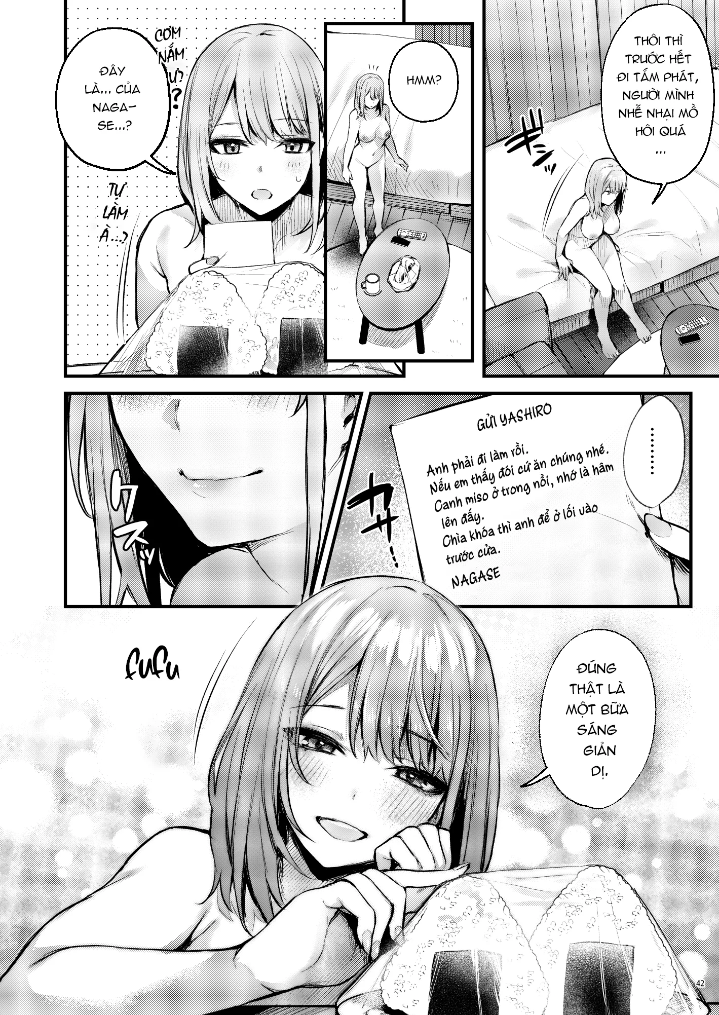 HentaiVN.net - Ảnh 47 - Bữa Sáng Giản Dị,Thỏa Mãn Cùng Với Crush Cấp Ba [Mitasarete Mezameru Asa ni Jimi na Choushoku wo.; 満たされて目覚める朝に、地味な朝食を。] - Oneshot - Có Che