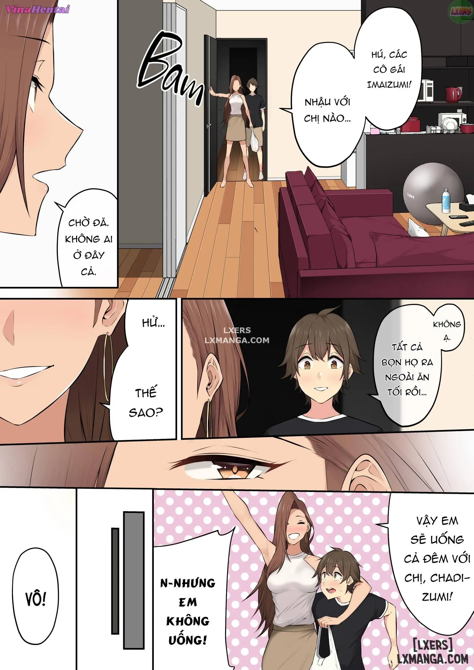 HentaiVN.net - Ảnh 47 - Imaizumi đưa cả bầy Gyaru về nhà mình - Chapter 4