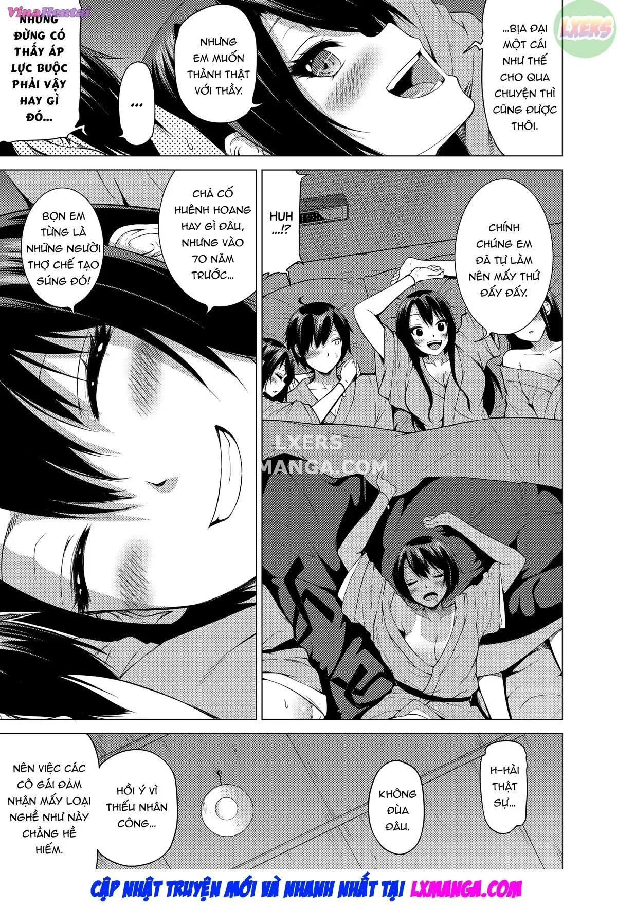 HentaiVN.net - Ảnh 47 - Thiên đường của Nanaka ~ Ngôi trường vùng quê với dàn harem mỹ nữ - Chap 5: Slippery Sisters