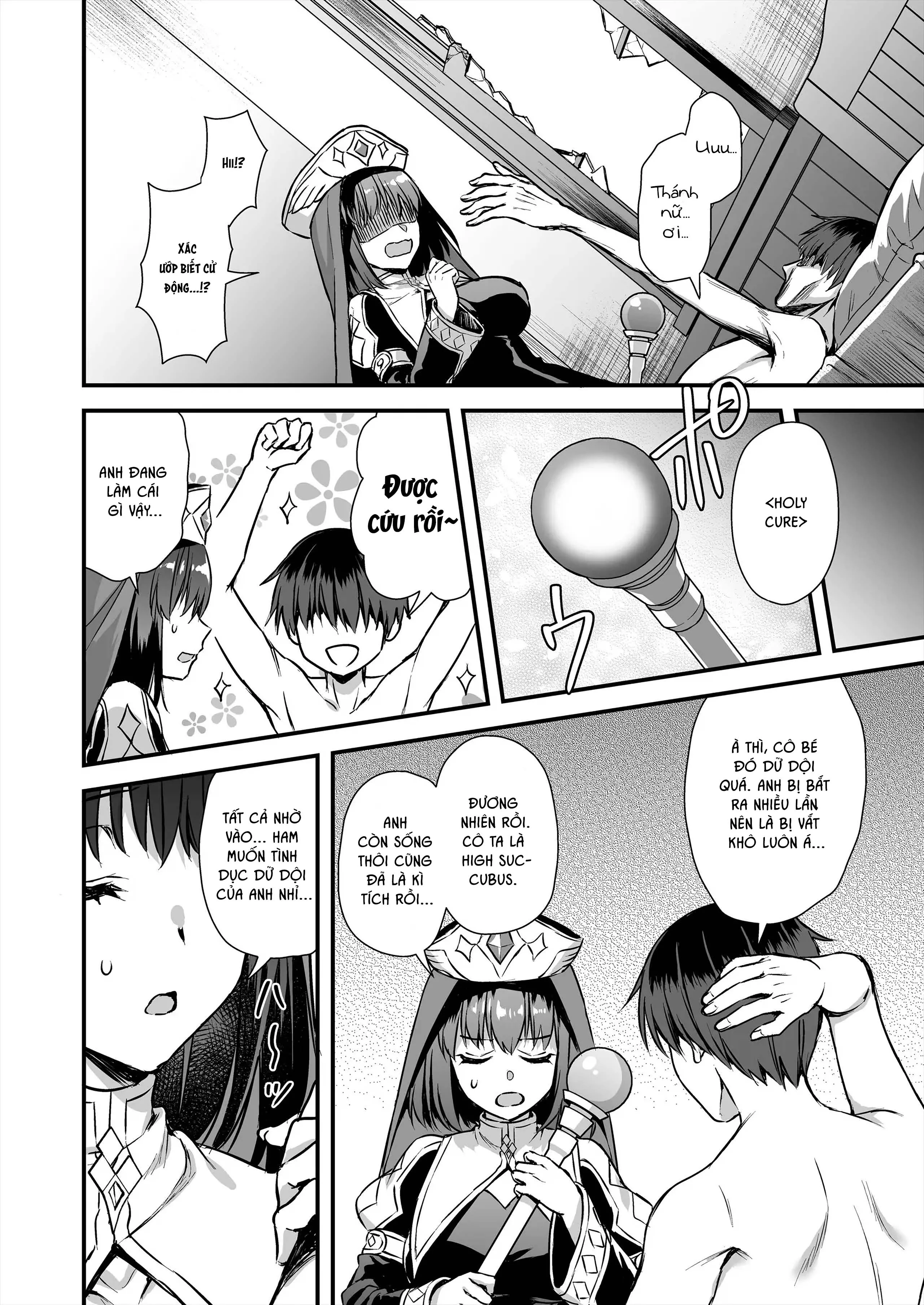 HentaiVN.net - Ảnh 48 - Để mắt đến nàng Elf nóng bỏng ở thế giới khác - Chap 8