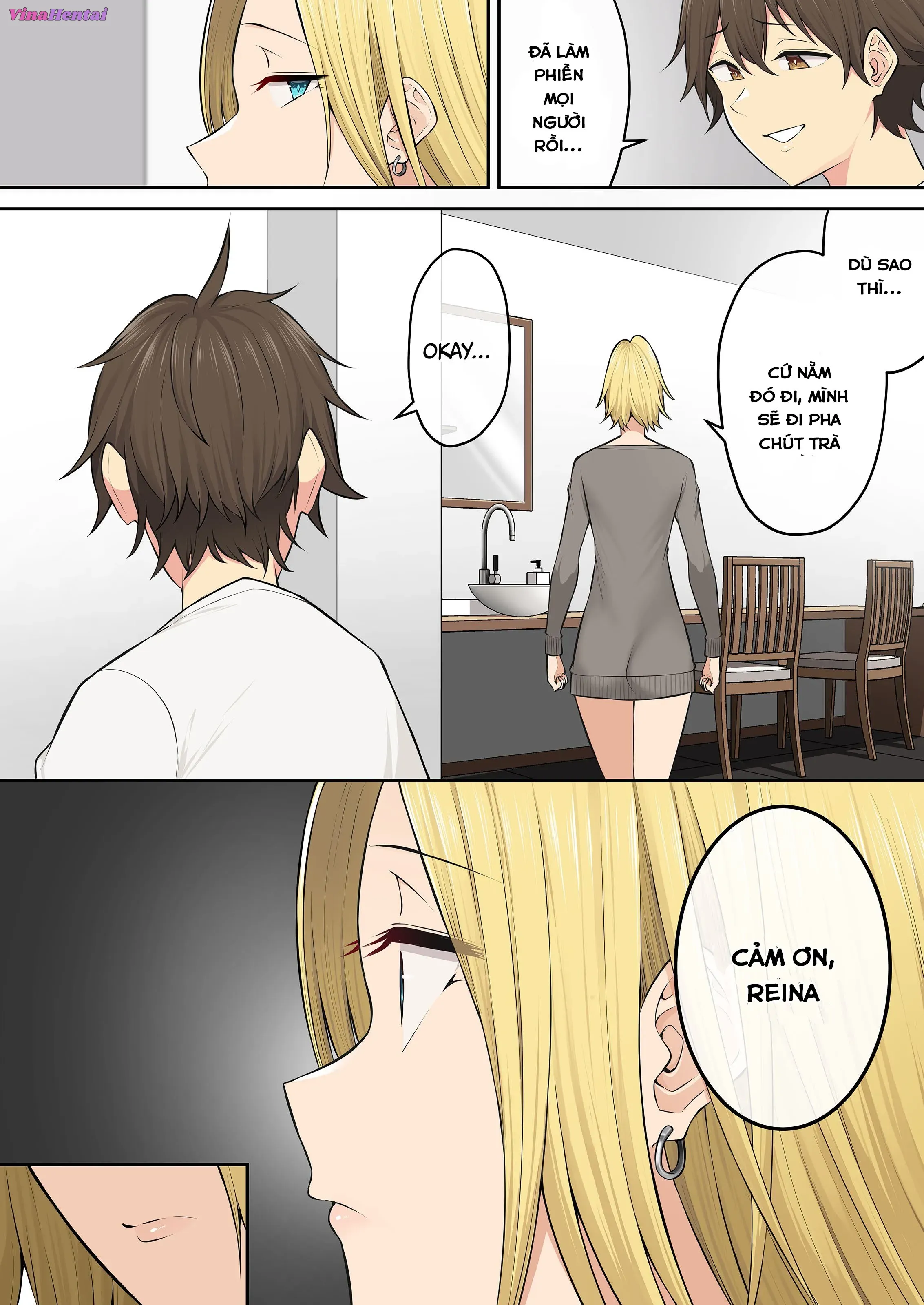 HentaiVN.net - Ảnh 48 - Imaizumi đưa cả bầy Gyaru về nhà mình - Chap 5