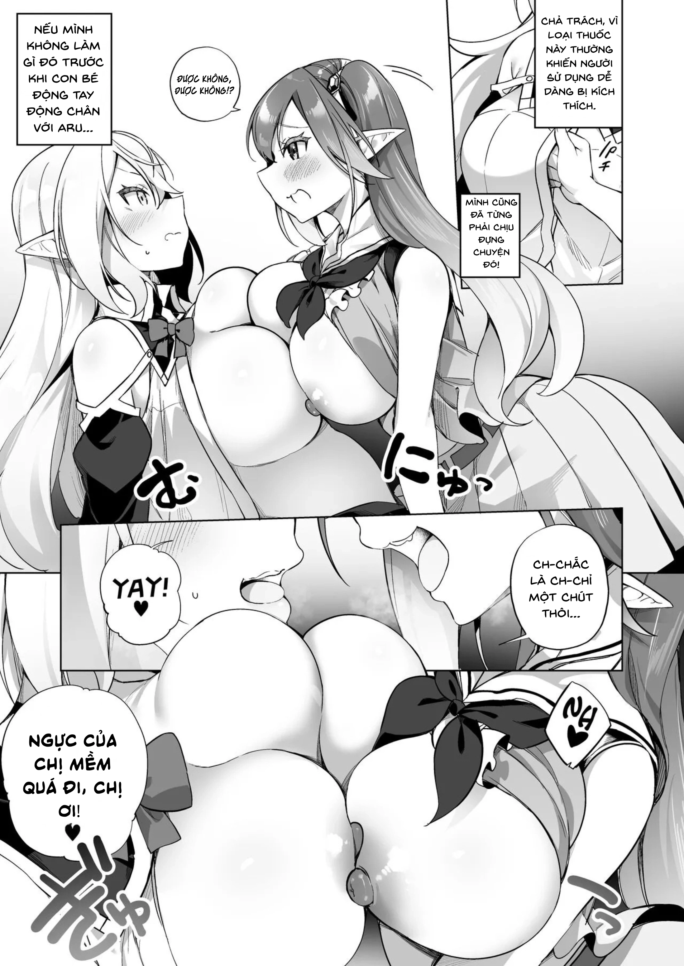 HentaiVN.net - Ảnh 9 - Tên Thủ Lĩnh Cướp Hóa Thành Một Bé Elf Hư Hỏng 2 – Thuốc Elf hóa (Phần 3) - Oneshot