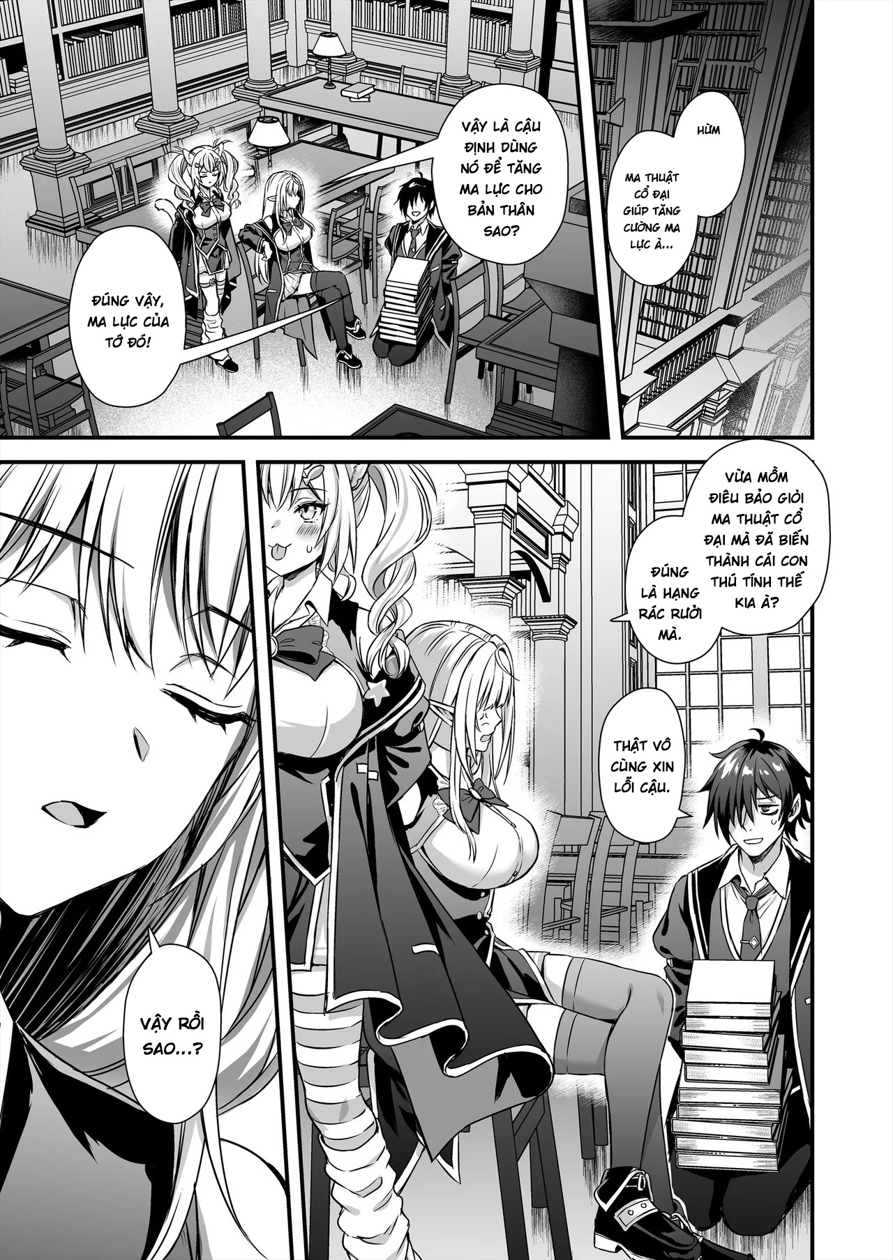 HentaiVN.net - Ảnh 48 - Mahou Gakuen No Ochikobore - Chap 2