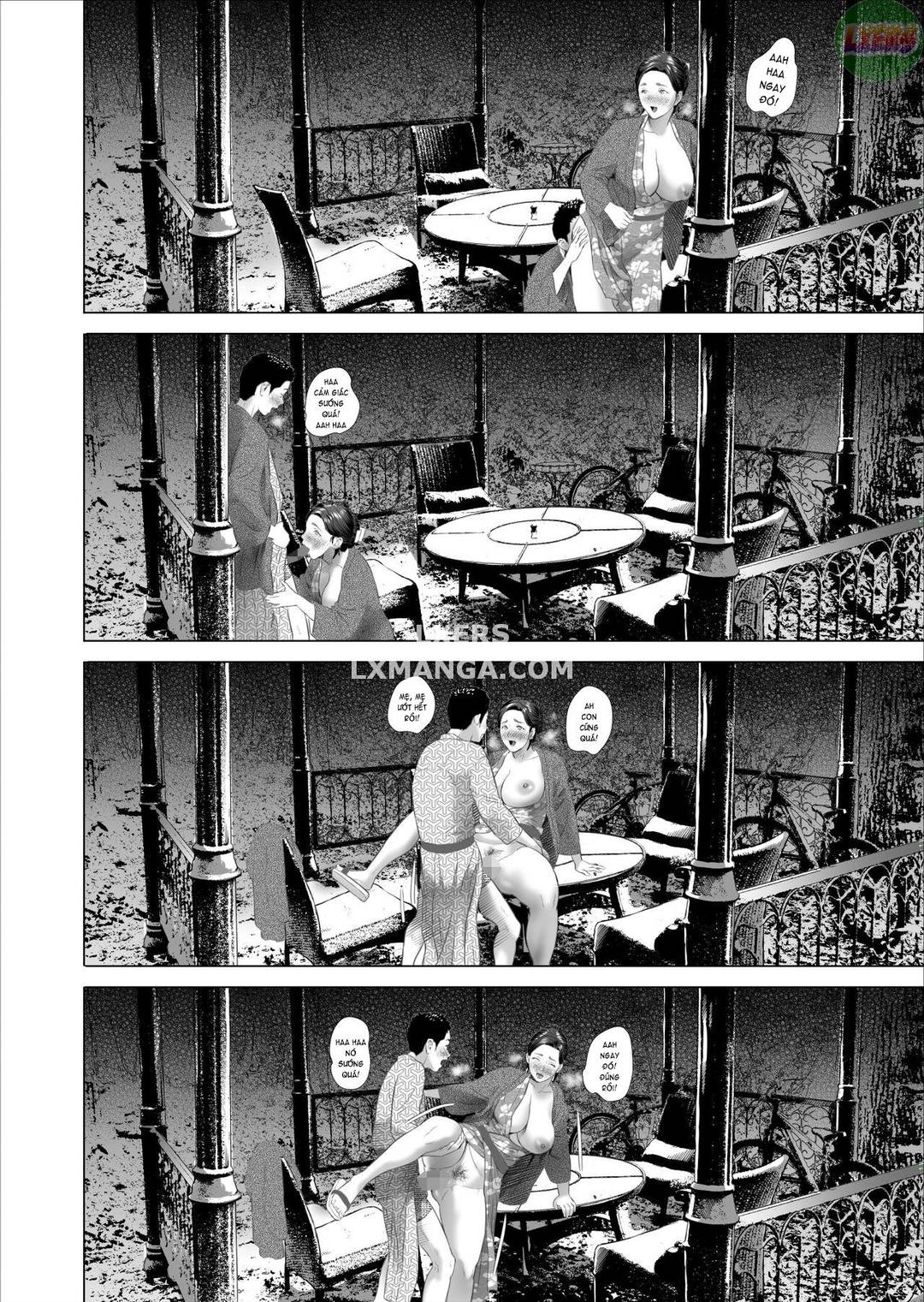 HentaiVN.net - Ảnh 50 - Kinjo Yuuwaku Musuko ni Otto no Soba de Dakareru Haha Hen - Chap 2