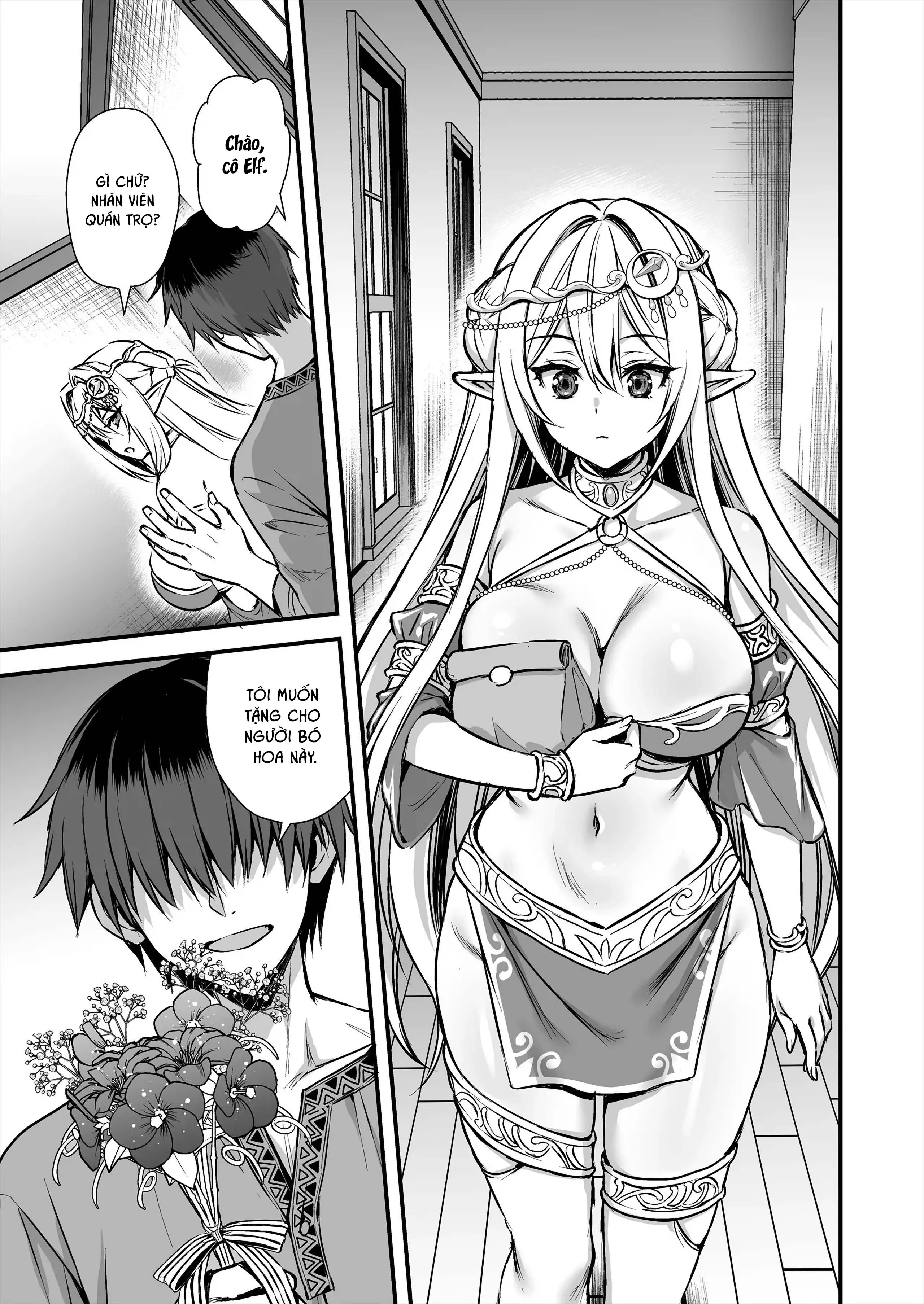 HentaiVN.net - Ảnh 49 - Để mắt đến nàng Elf nóng bỏng ở thế giới khác - Chap 8