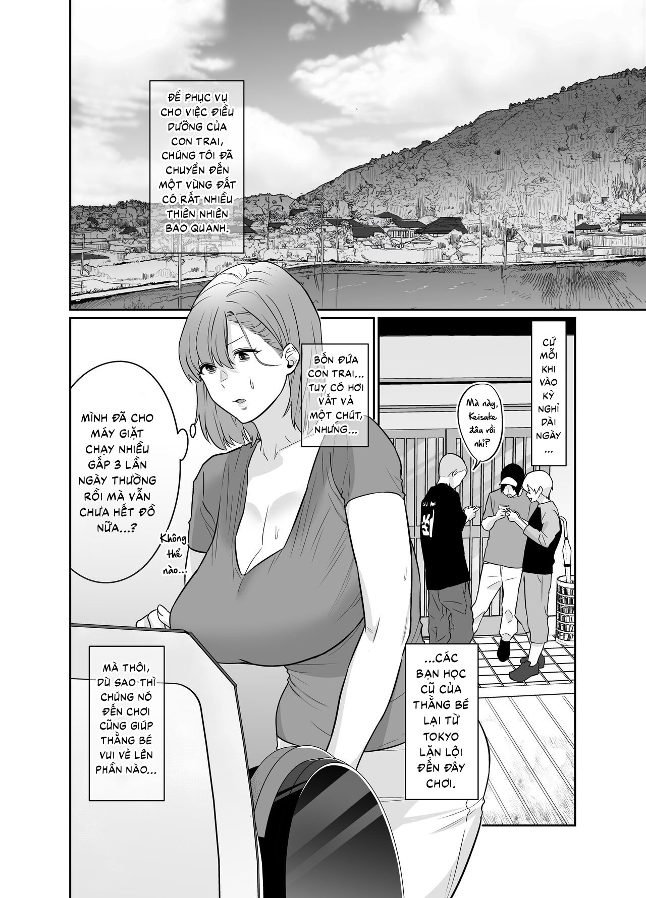 HentaiVN.net - Ảnh 5 - Rural, Summer. Hot Sweet Sex with My Friend's Mom - Oneshot
