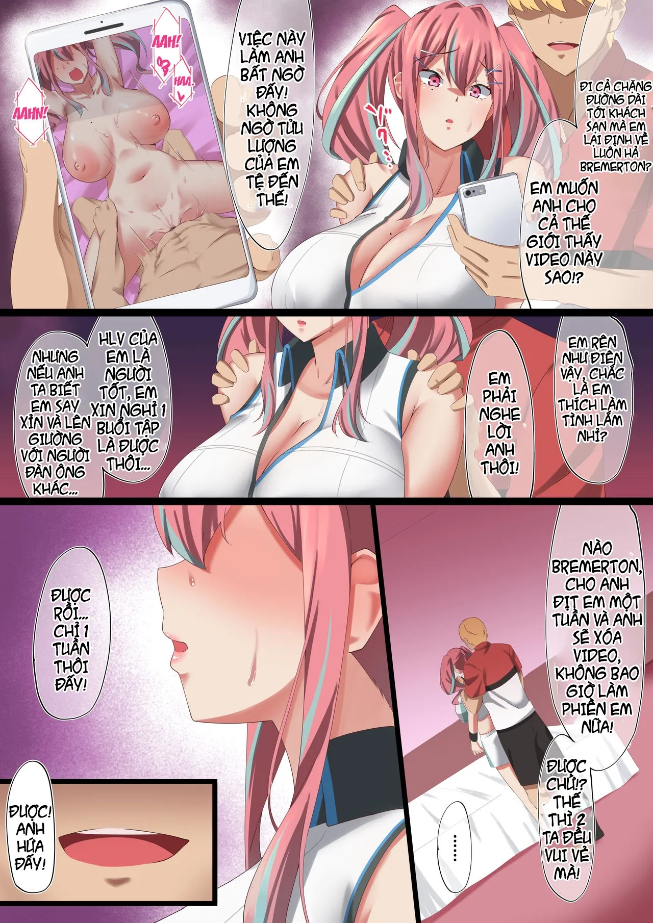 HentaiVN.net - Ảnh 5 - Bakunyuu Gyaru No Ore No Kanojo Ga Teniser No Yarichin Otoko Ni Netorareta Hanashi - Oneshot