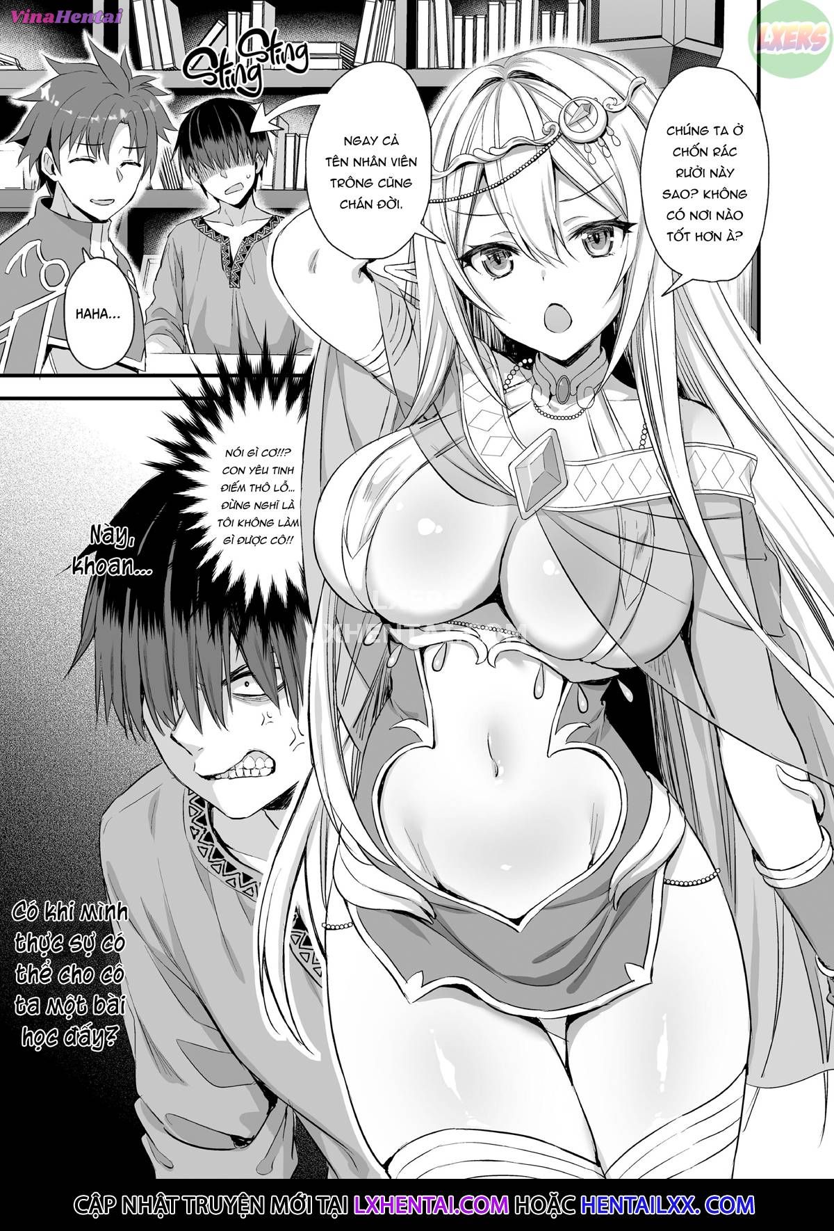 HentaiVN.net - Ảnh 5 - Để mắt đến nàng Elf nóng bỏng ở thế giới khác - Chap 1