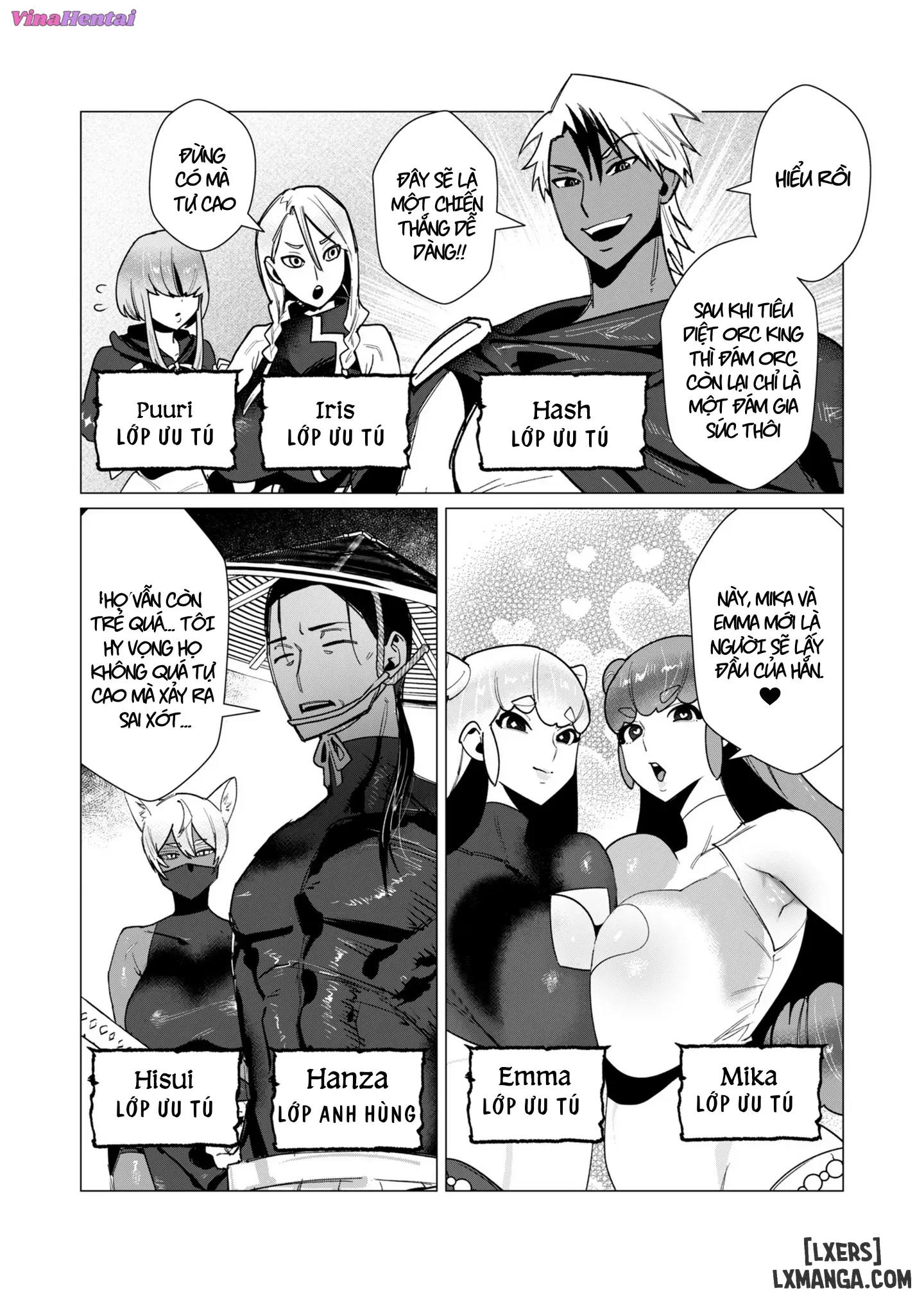 HentaiVN.net - Ảnh 5 - Vị Anh Hùng Muốn “Vợ Người Ta” Làm Phần Thưởng - Chap 11: Dũng Sĩ x Nữ Hiệp Sĩ x Orc King(Phần 2)