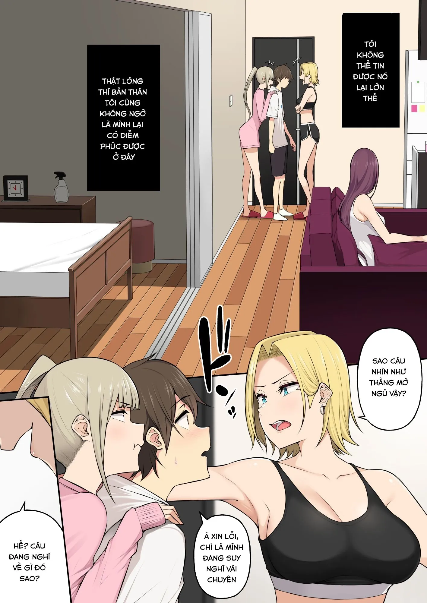 HentaiVN.net - Ảnh 5 - Imaizumi đưa cả bầy Gyaru về nhà mình - Chap 4.1