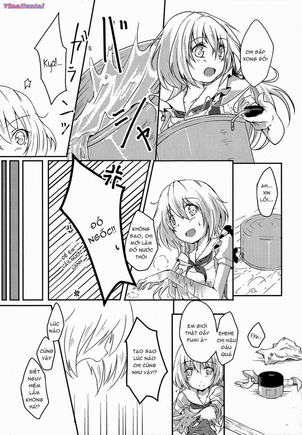HentaiVN.net - Ảnh 5 - Đến gần với em nào! [Oneechan to Issho (Momo Yuri ~Forbidden Sisters~)] - Oneshot