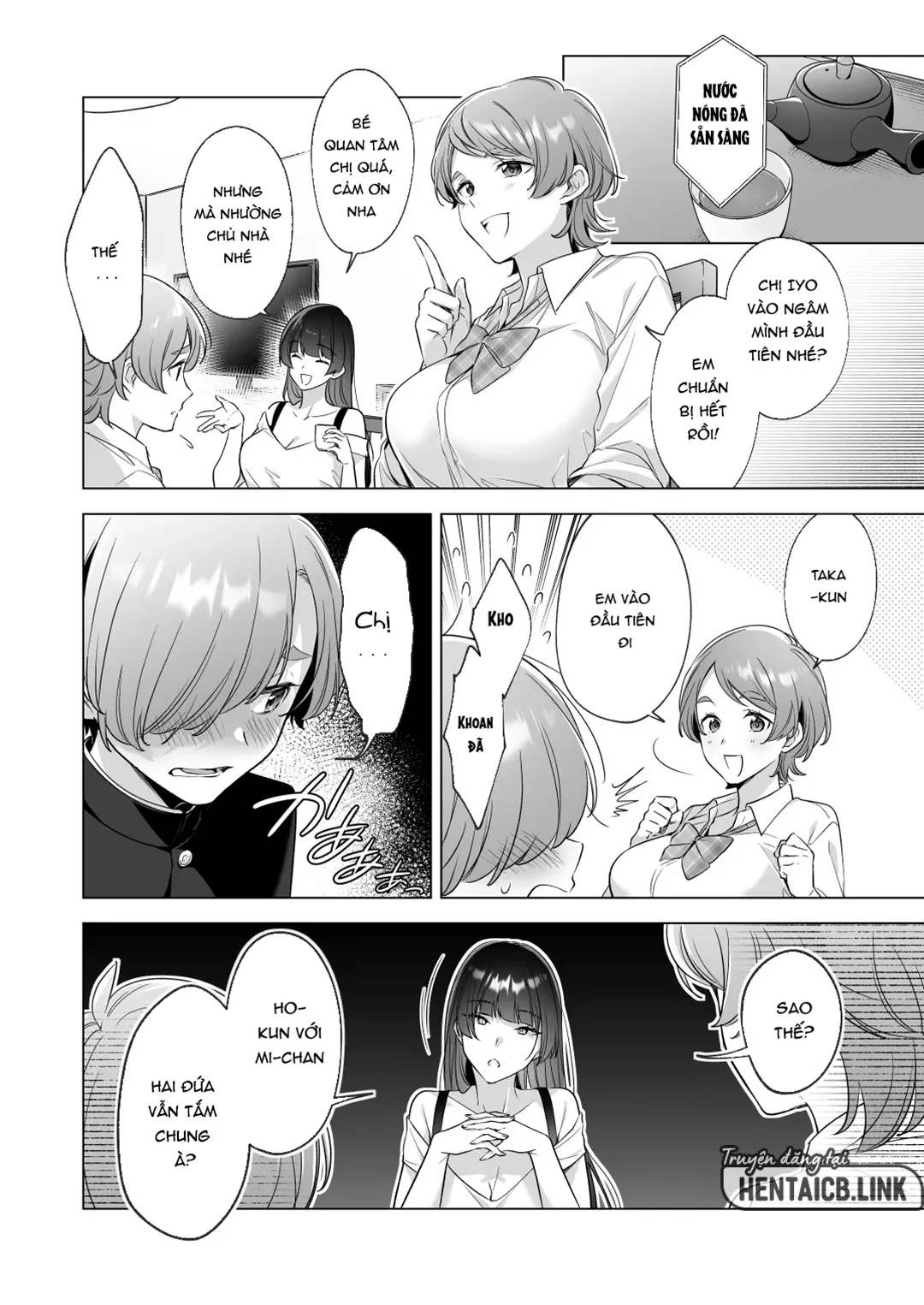 HentaiVN.net - Ảnh 5 - Tôi muốn tắm cùng các chị gái - Oneshot