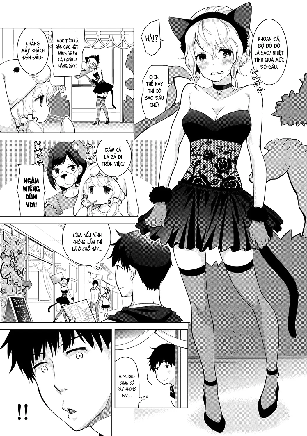 HentaiVN.net - Ảnh 5 - Cô bé mèo hoang [ノラネコ少女との暮らしかた; Noraneko Shoujo to no Kurashikata; Sống cùng cô bé mèo hoang] - 17. Khi mèo hoang chỉ là chuột thì ắc cần mèo mới...