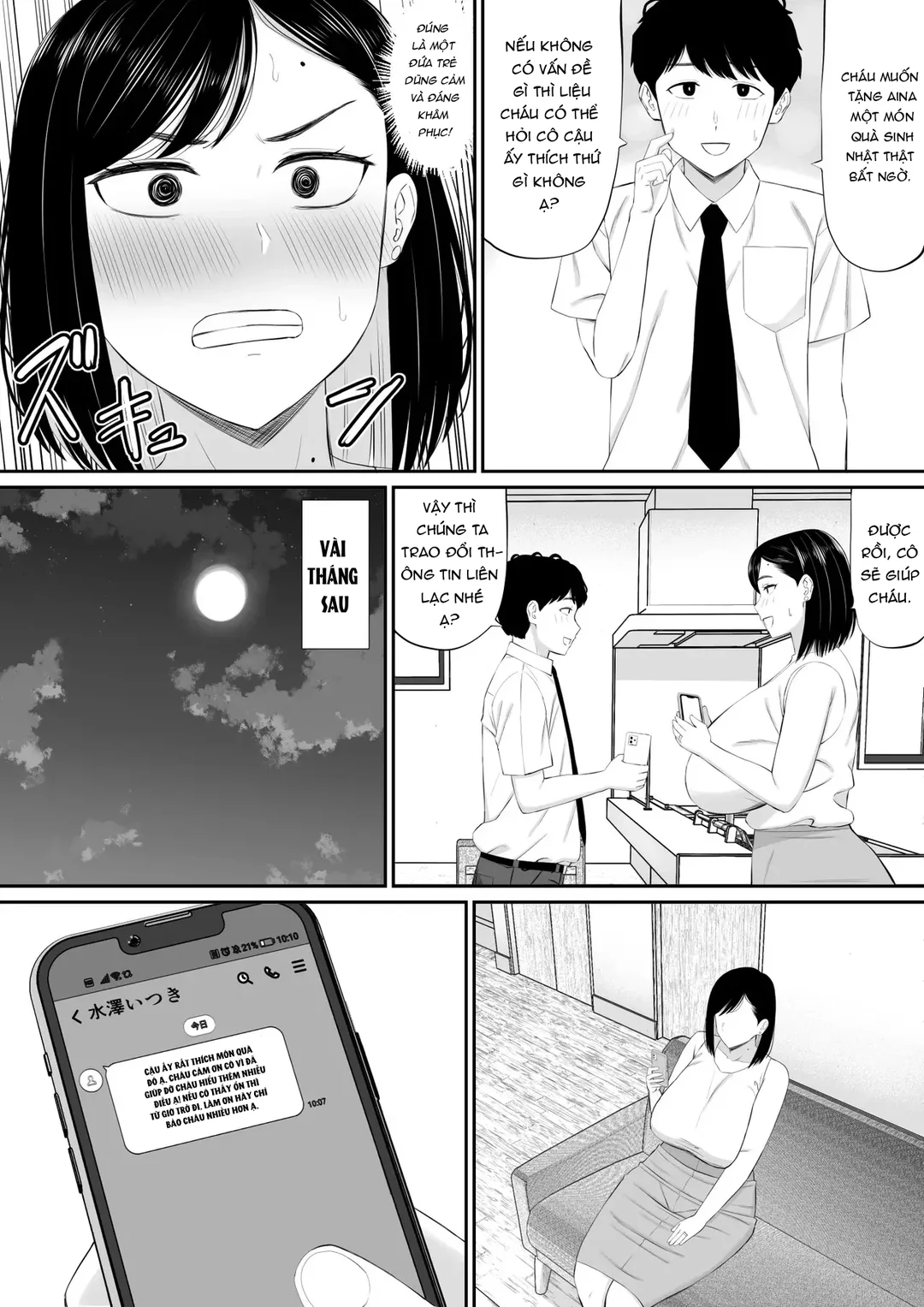 HentaiVN.net - Ảnh 5 - Người mẹ chu đáo với bạn trai con gái - Oneshot