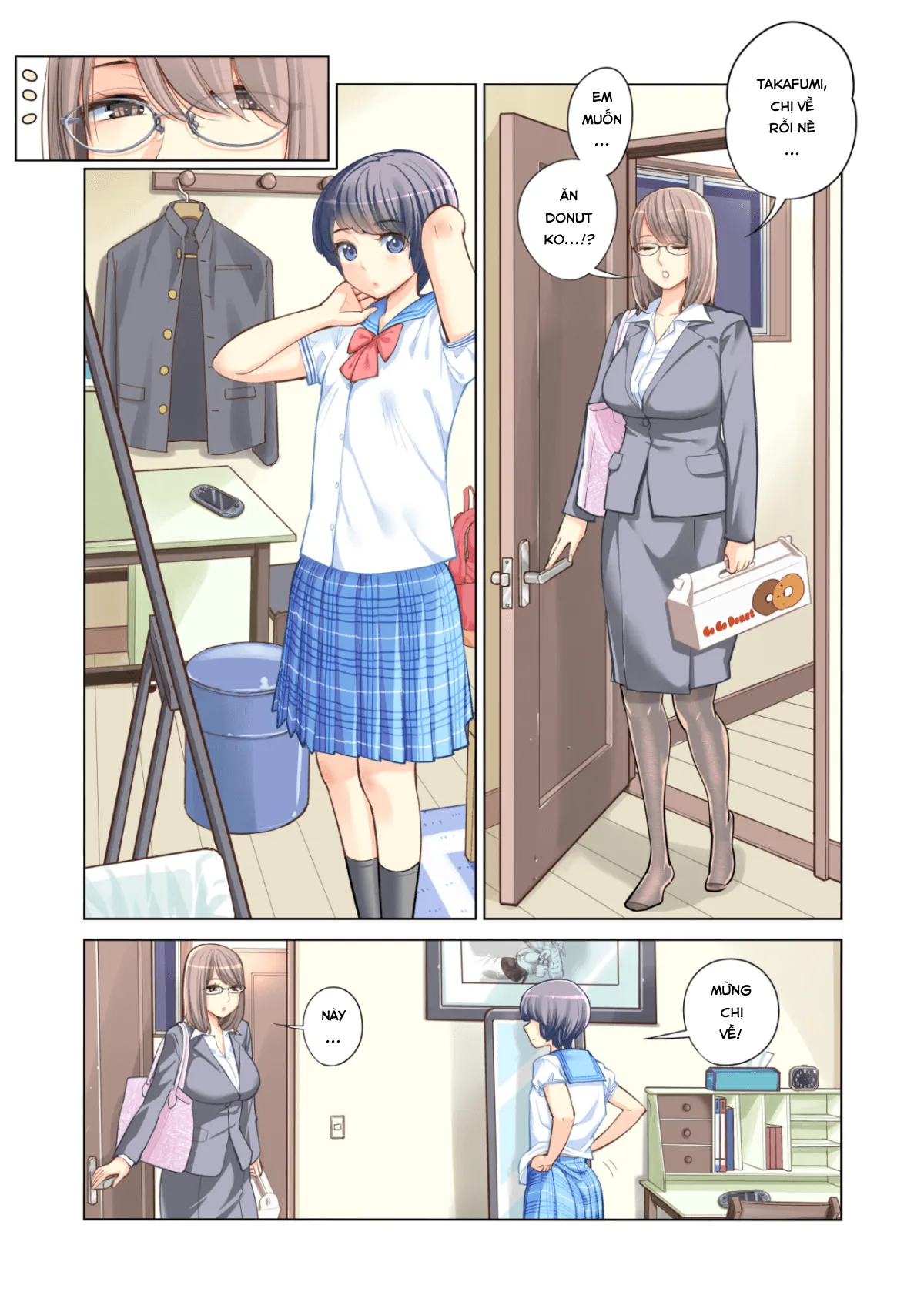 HentaiVN.net - Ảnh 5 - Kyoudai Shikkaku [Failing as Brother and Sister] - Oneshot