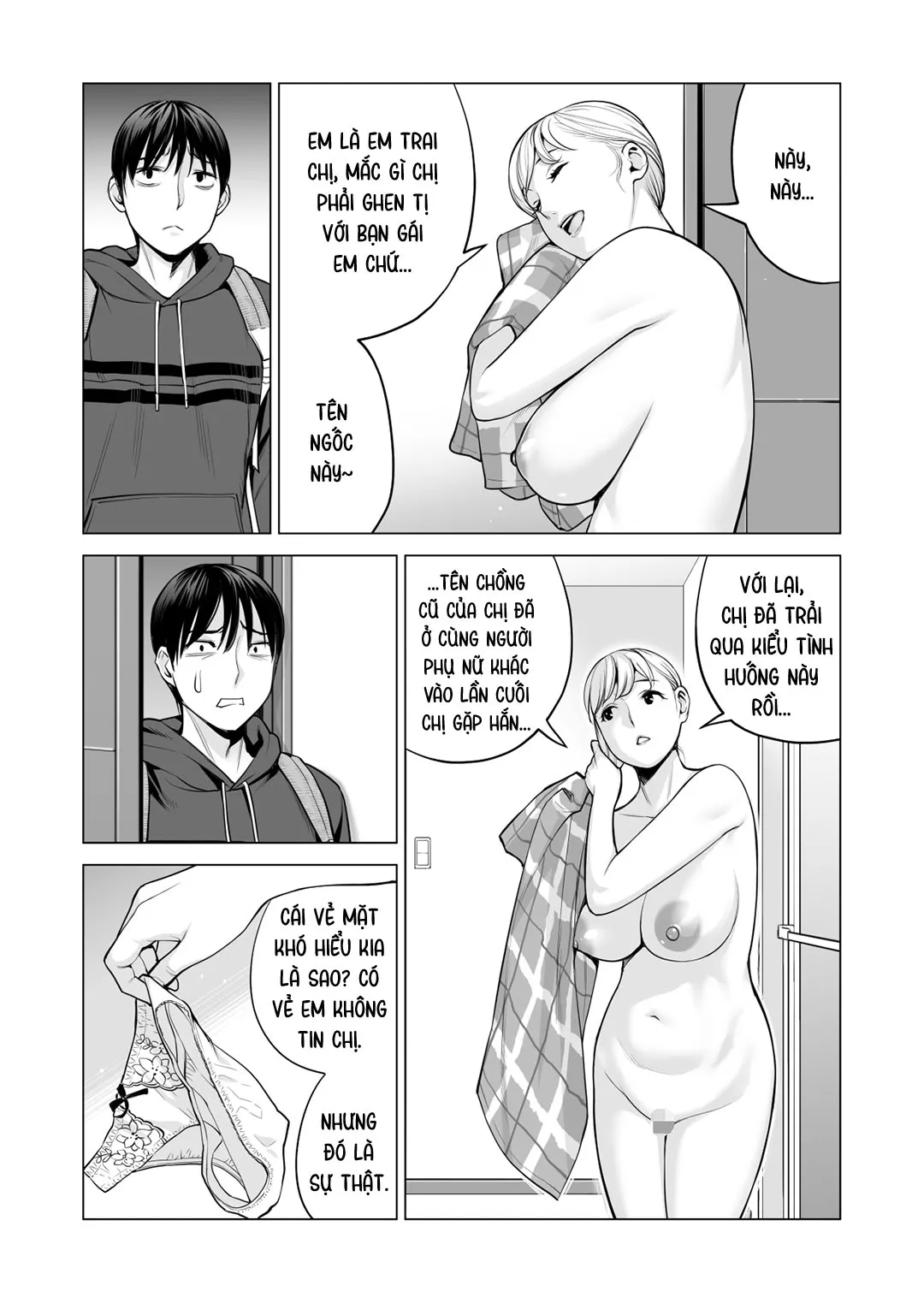 HentaiVN.net - Ảnh 5 - Nureane - Đêm hè, làm tình cùng chị gái đã ly dị [Nureane ~Batsuichi no Ane to Sex o Shita Natsu no Yoru~; ヌレアネ ～バツイチの姉とSEXをした夏の夜～] - Chap 8 - END