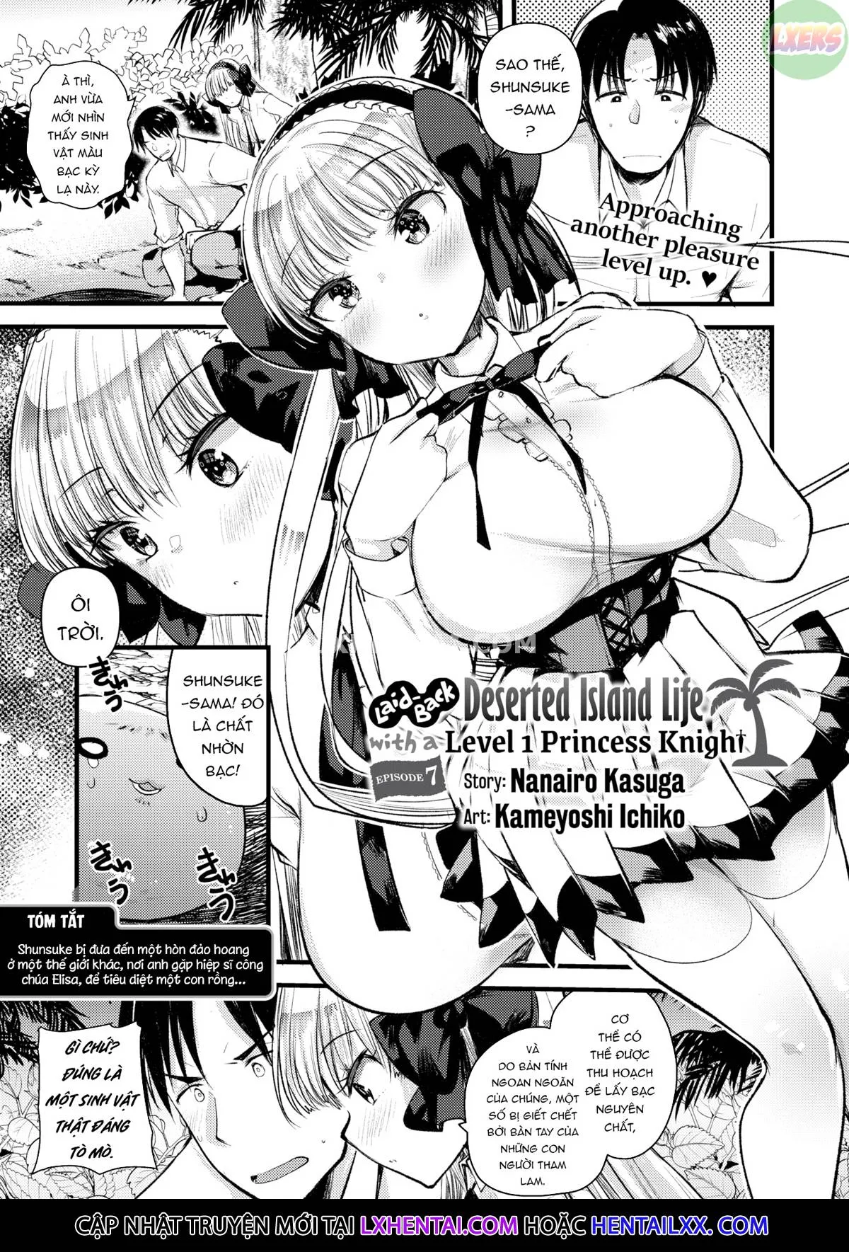 HentaiVN.net - Ảnh 5 - Cuộc sống thư thái nơi đảo hoang cùng cô Kỵ sĩ công chúa Level 1 - Chap 7