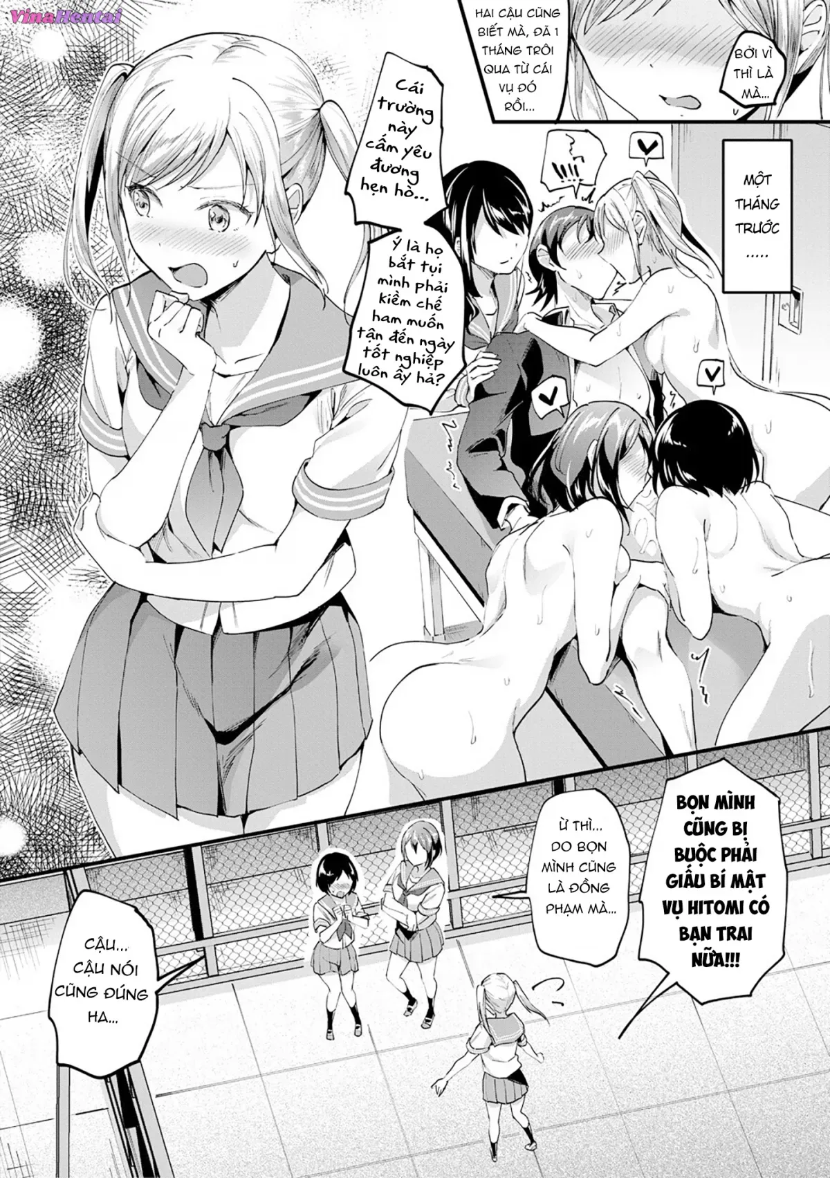 HentaiVN.net - Ảnh 5 - Nào chị em ta cùng hấp diêm! [Let’s Gyaku Rape, Let's Reverse Rape, Let’s逆レイプ] - Chap 2: Vắt cực khô cùng 3 cô em thèm đụ