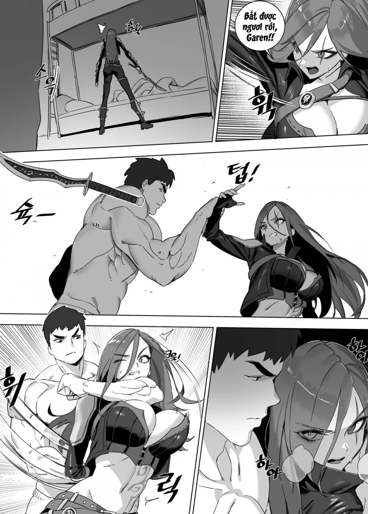 HentaiVN.net - Ảnh 5 - Những con điếm của Garen - Chap 1: Garen chịch Katarina ná thở