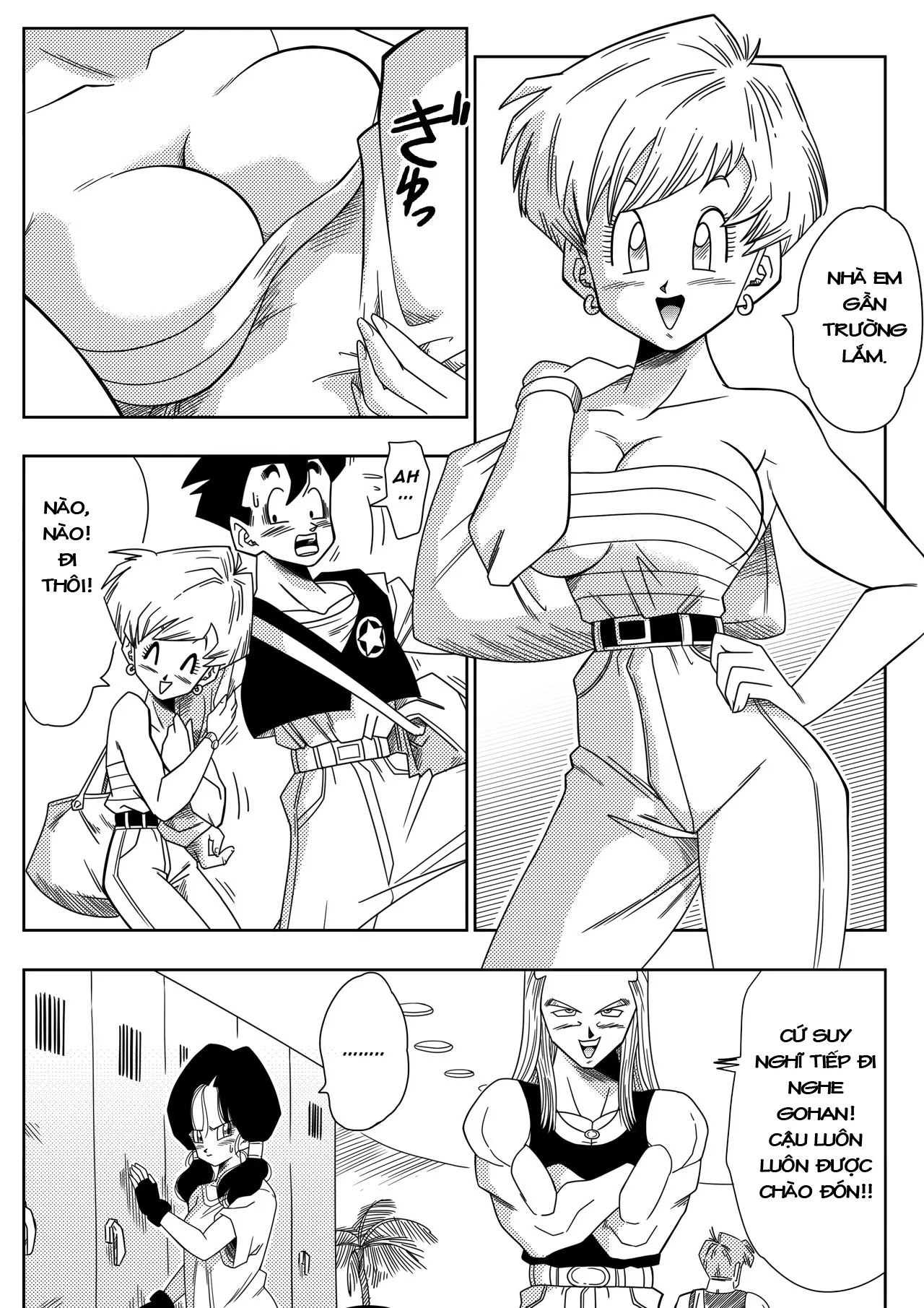 HentaiVN.net - Ảnh 5 - Cặc Hóa Siêu Xayda Đại Chiến Với Những Cái Lồn Xinh [Love Triangle Z] - Chap 1: Đẹp trai khoai to thì gái tự bu đến (Có che)