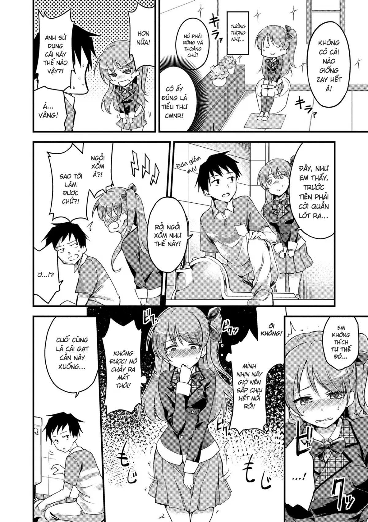 HentaiVN.net - Ảnh 4 - Ai ga Nakutemo Ecchi wa Dekiru! - Chap 9 : Hướng dẫn đi vệ sinh đúng cách