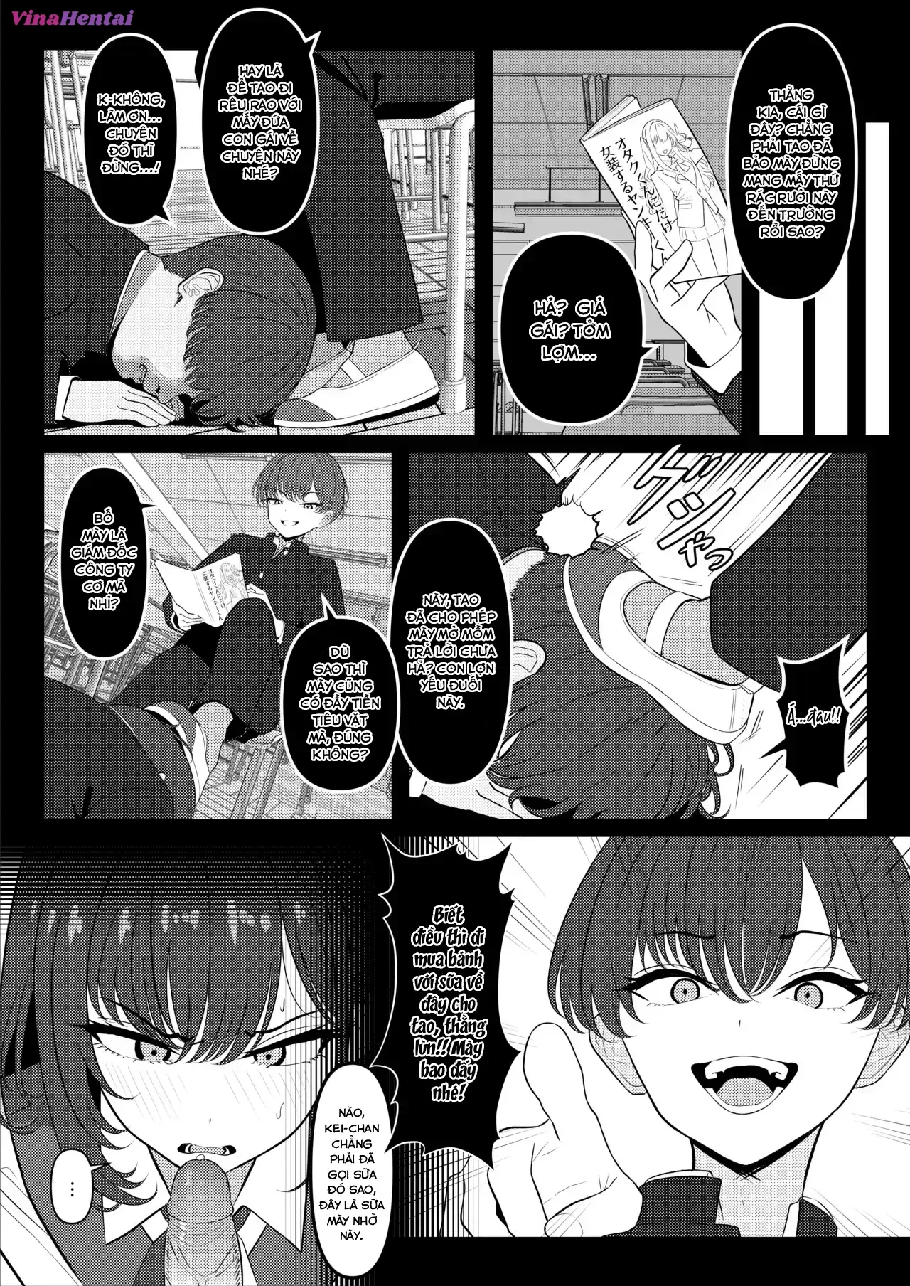 HentaiVN.net - Ảnh 5 - Gakusei Jidai, Boku o Ijimeteita Yankee ga Buka toshite Haittekita Ken - Oneshot
