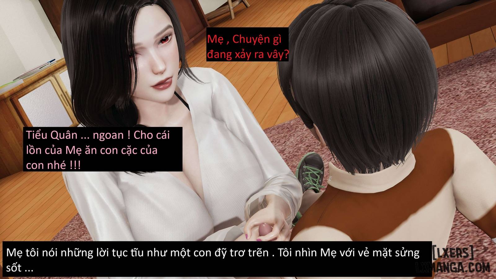 HentaiVN.net - Ảnh 5 - MẸ VÀ CON TRONG NGÀY TẬN THẾ - Chương 1.5