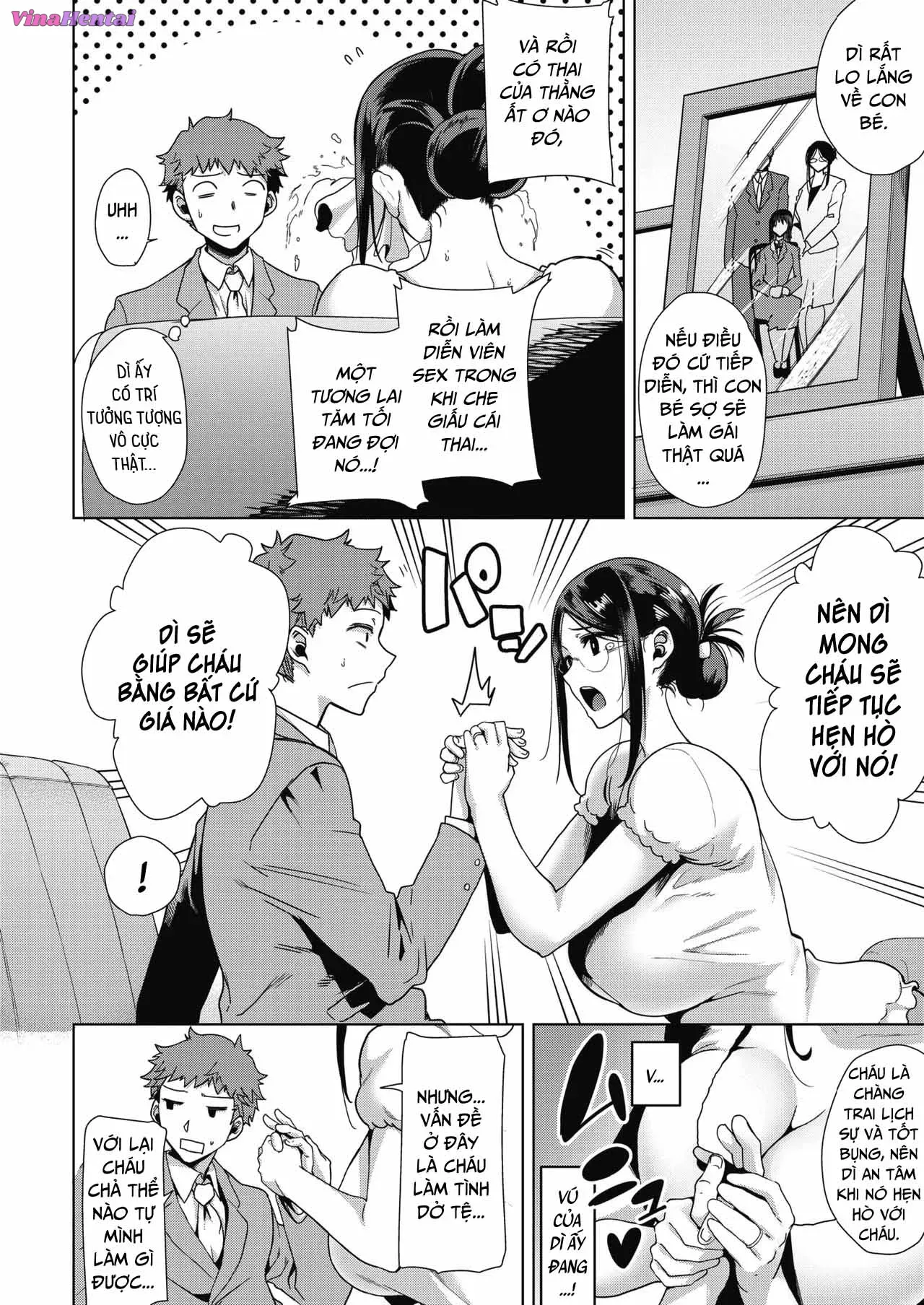 HentaiVN.net - Ảnh 4 - Mom's the Substitute! [Moms the Substitute!; Mama ga Kawari ni] - Oneshot