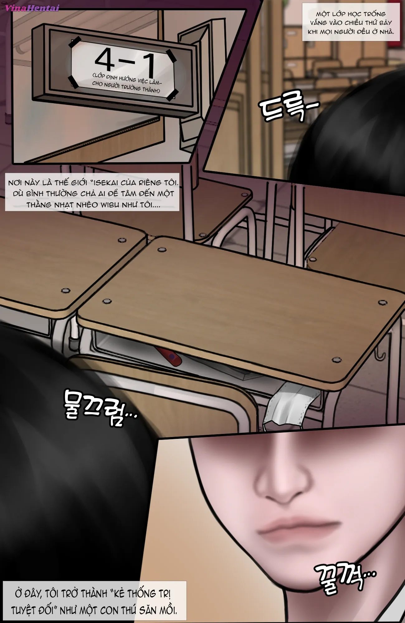 HentaiVN.net - Ảnh 6 - Gái Du Côn X Wibu Đụt Cận Trĩ - Chap 1