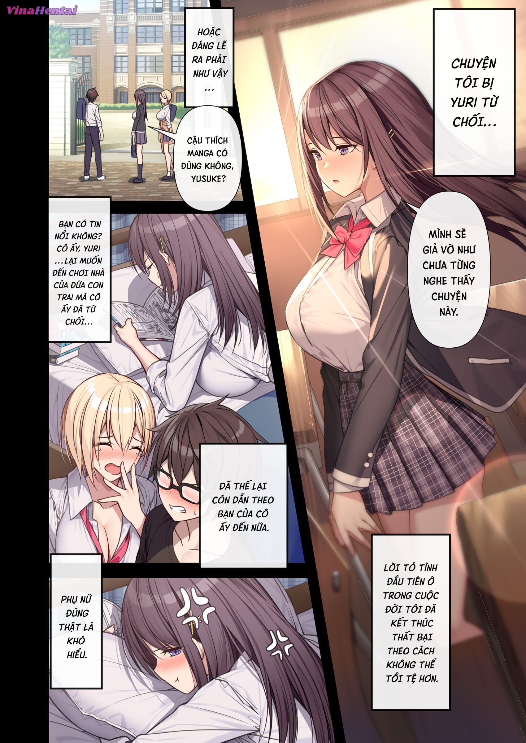 HentaiVN.net - Ảnh 6 - Bạn gái luân phiên - Mối tình tay ba - Oneshot