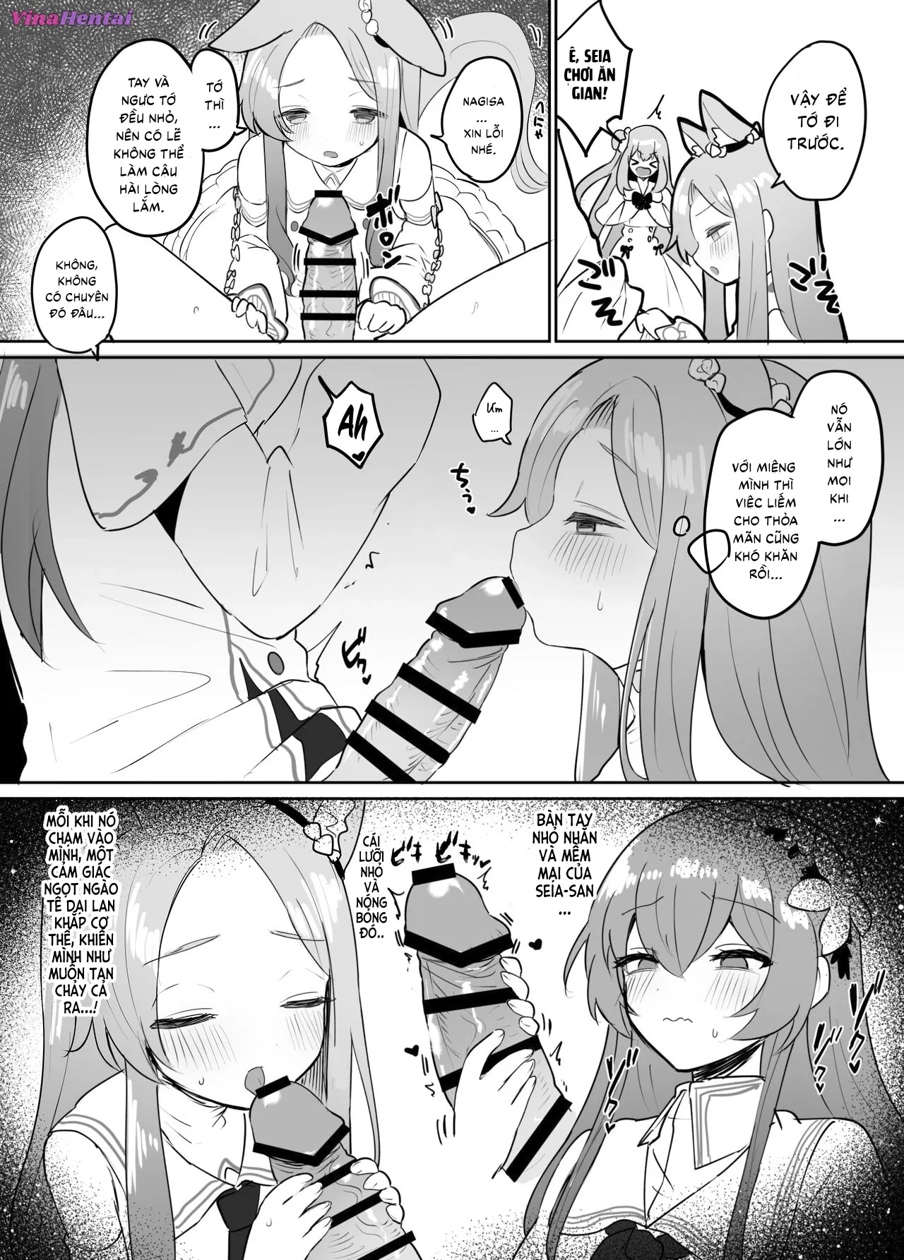 HentaiVN.net - Ảnh 5 - Hội Tiệc Trà toàn CÚ CÓ GAI: Seia VS Mika - Oneshot