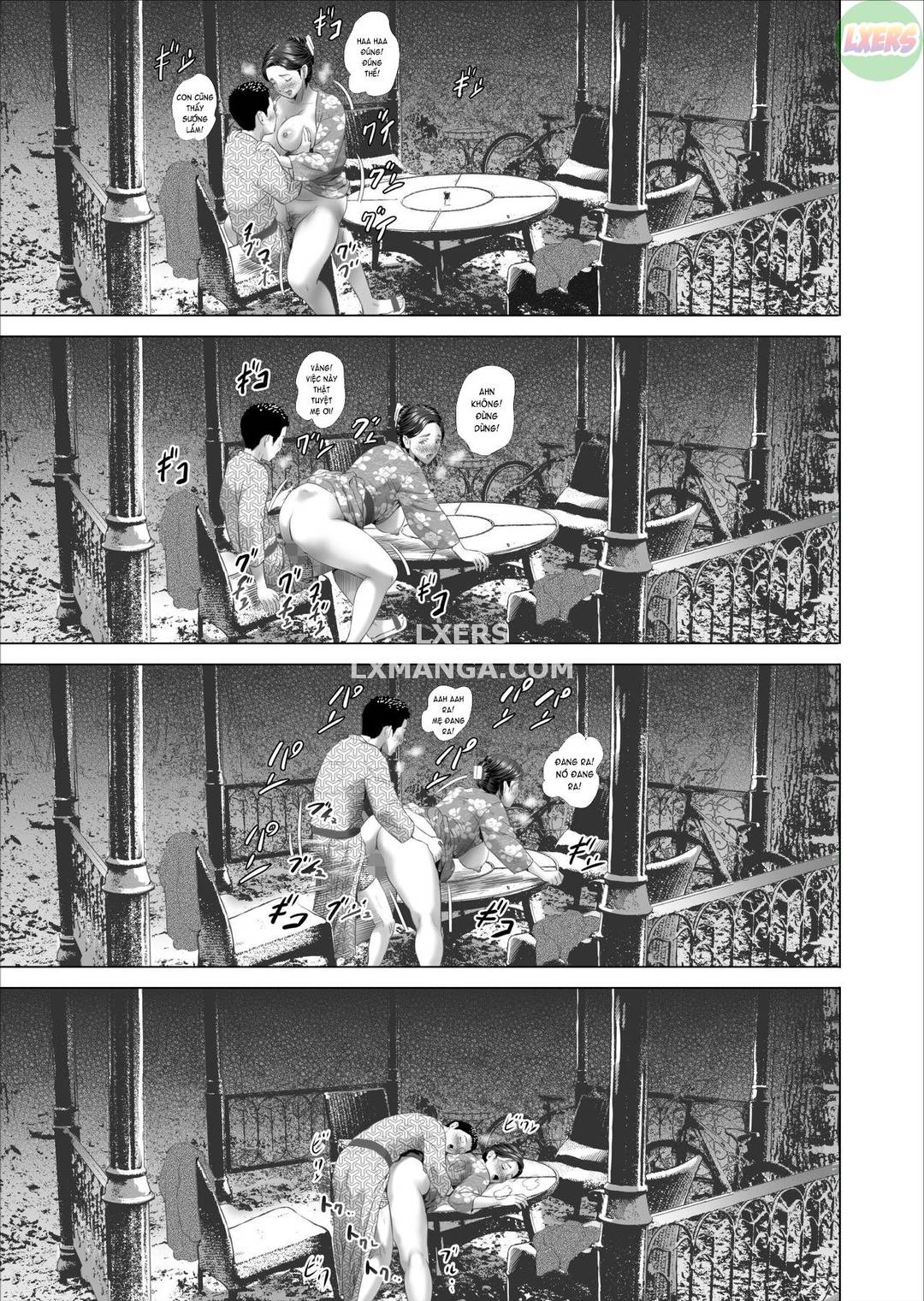 HentaiVN.net - Ảnh 51 - Kinjo Yuuwaku Musuko ni Otto no Soba de Dakareru Haha Hen - Chap 2