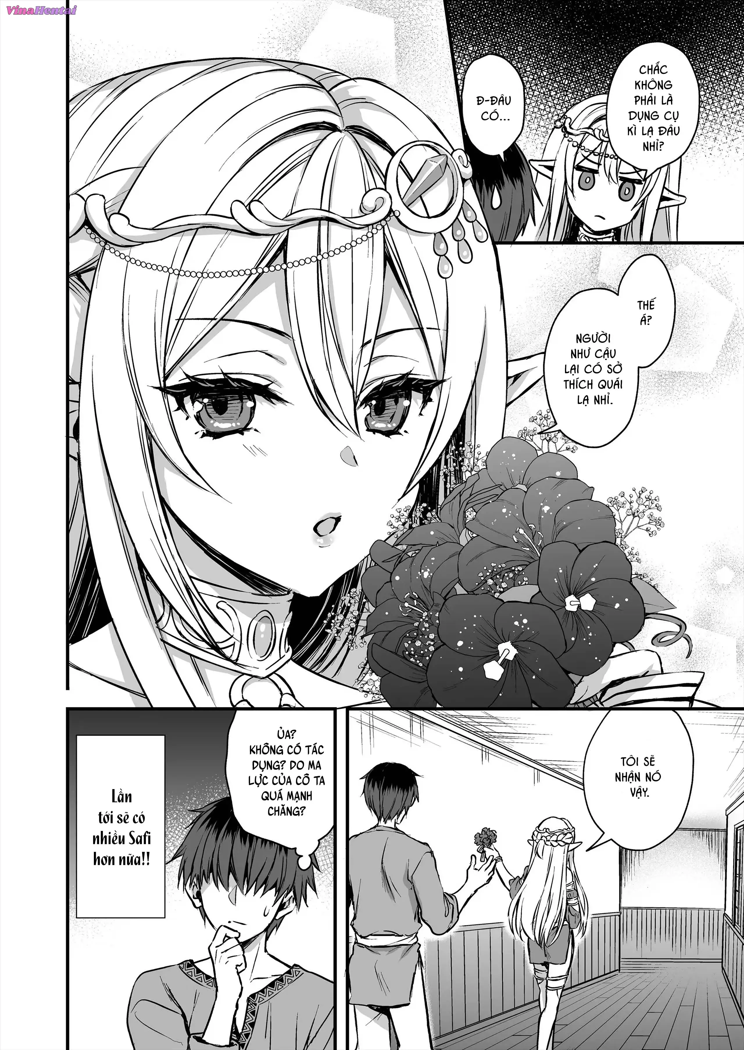 HentaiVN.net - Ảnh 50 - Để mắt đến nàng Elf nóng bỏng ở thế giới khác - Chap 8