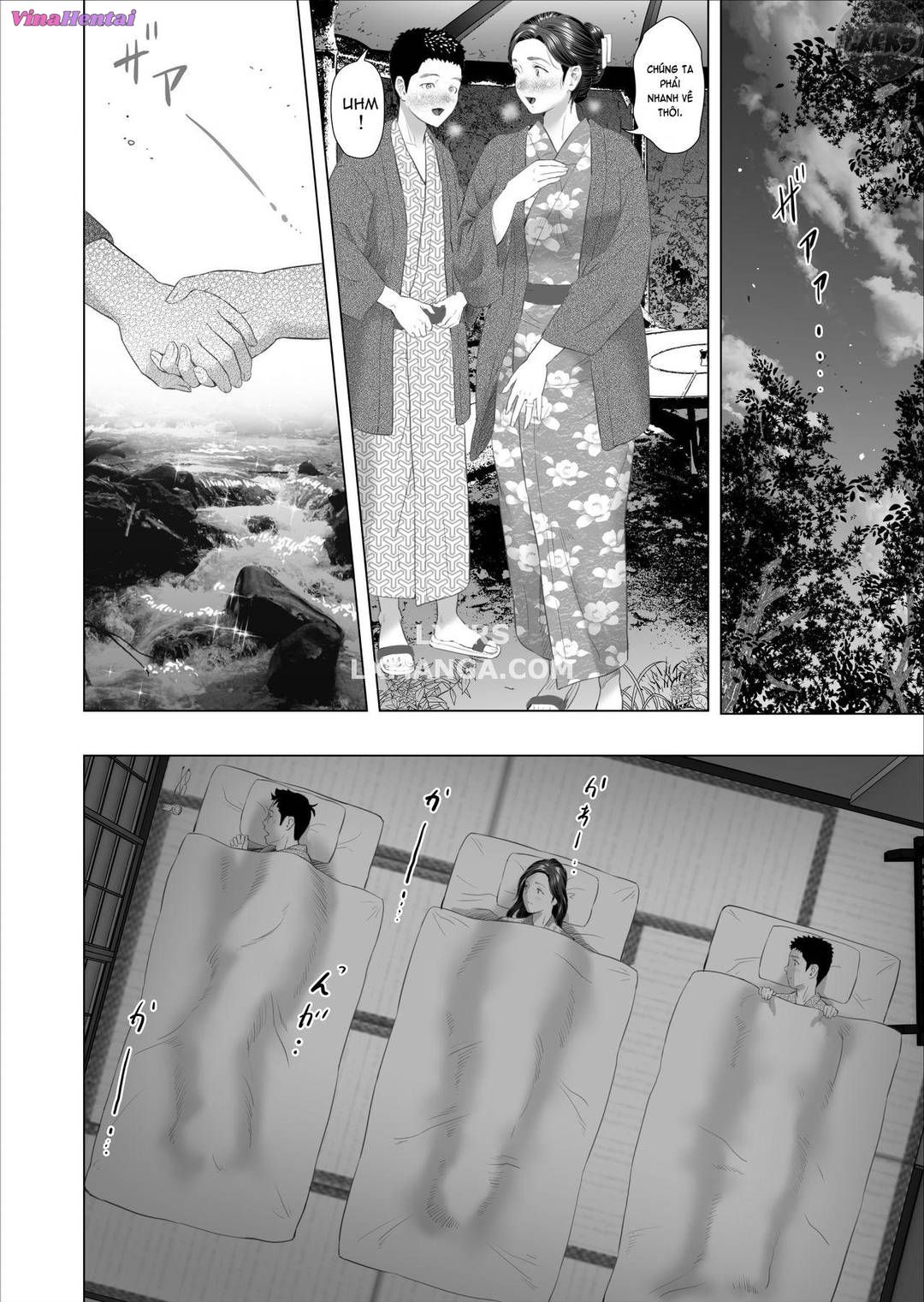 HentaiVN.net - Ảnh 52 - Kinjo Yuuwaku Musuko ni Otto no Soba de Dakareru Haha Hen - Chap 2