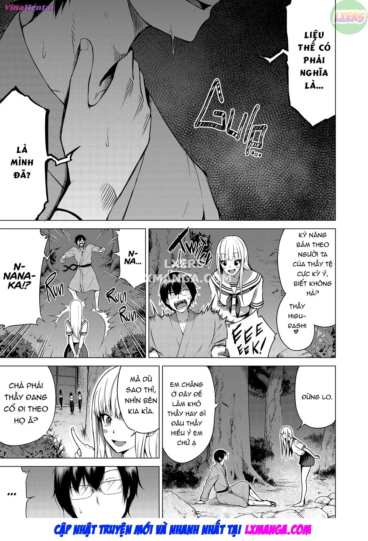 HentaiVN.net - Ảnh 50 - Thiên đường của Nanaka ~ Ngôi trường vùng quê với dàn harem mỹ nữ - Chap 5: Slippery Sisters