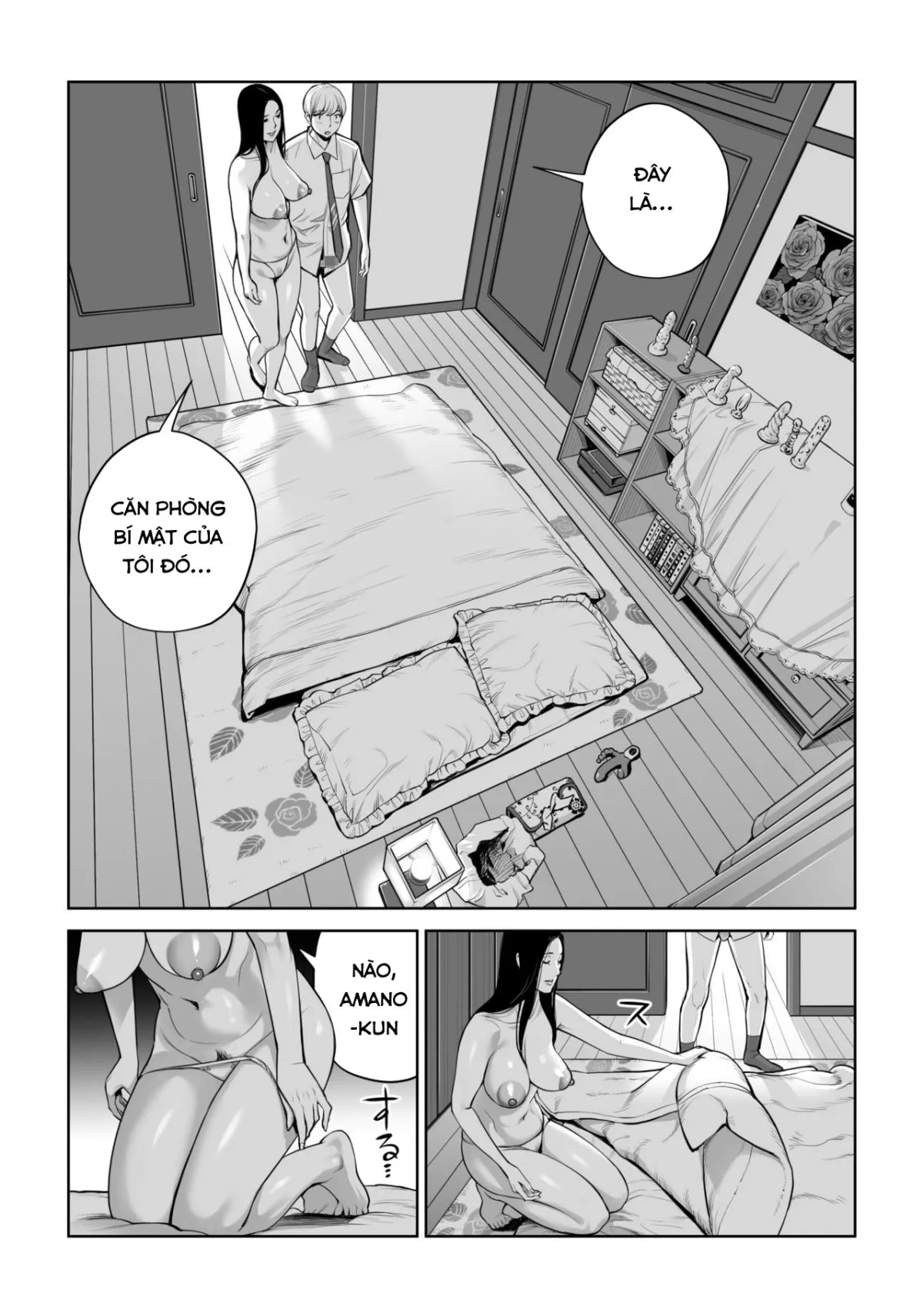 HentaiVN.net - Ảnh 51 - Kurokami Onna no Fudeoroshi ~Himitsu no Heya de Nakadashi Sasete Ageru wa~ - Oneshot