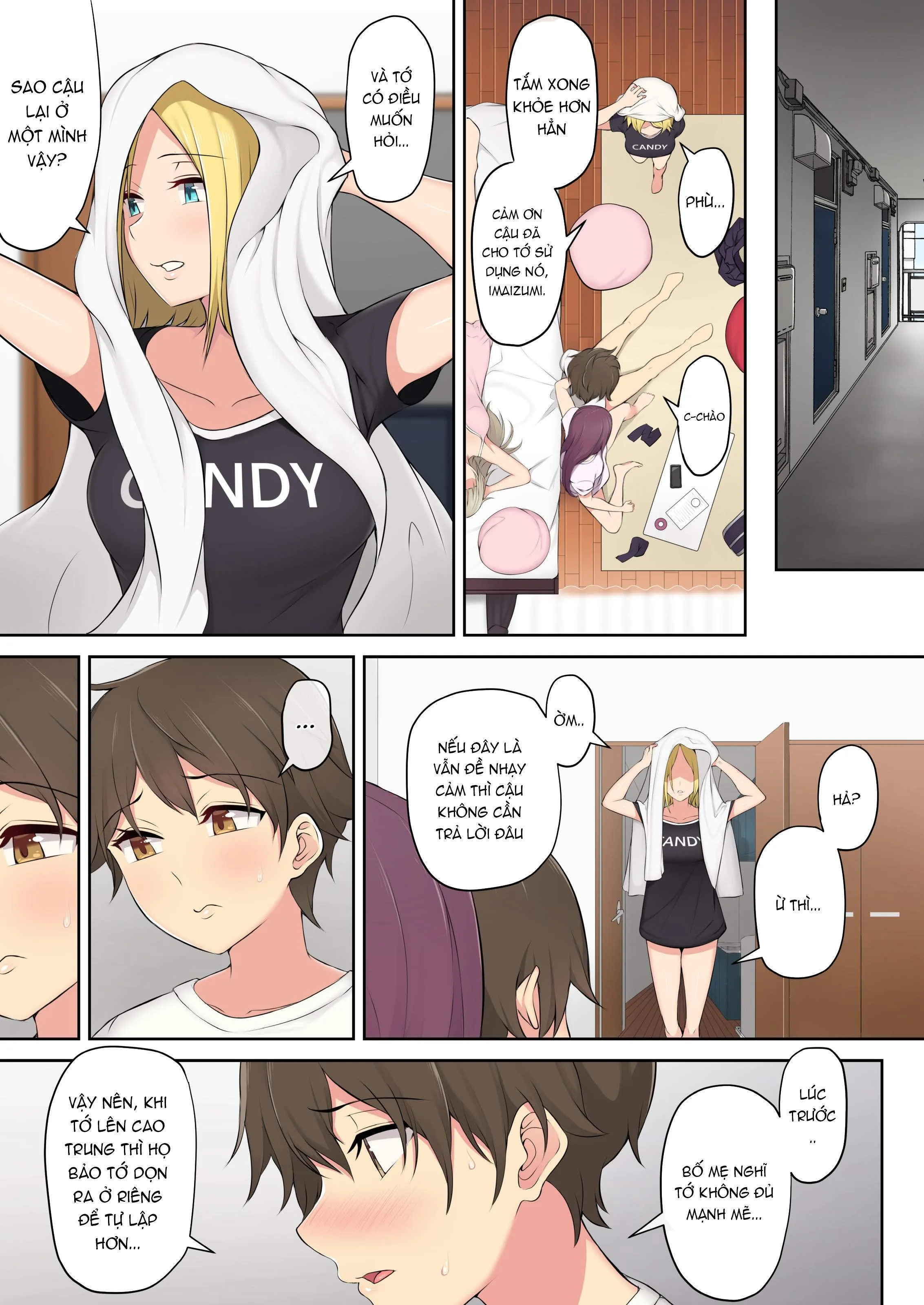 HentaiVN.net - Ảnh 52 - Imaizumi đưa cả bầy Gyaru về nhà mình - Chap 1